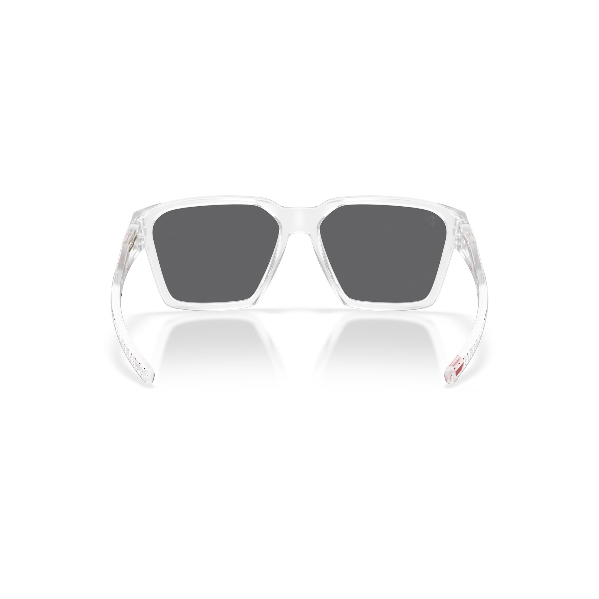 Unisex Oakley Atlanta Falcons Briza Matte Clear Sunglasses with Prizm Black Polarized Lenses