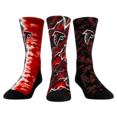 Atlanta Falcons Rock Em Unisex Team Tones Three-Pack Crew Socks