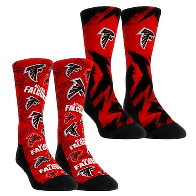  Atlanta Falcons Rock Em Unisex Gameday Two-Pack Crew Socks Set - Red