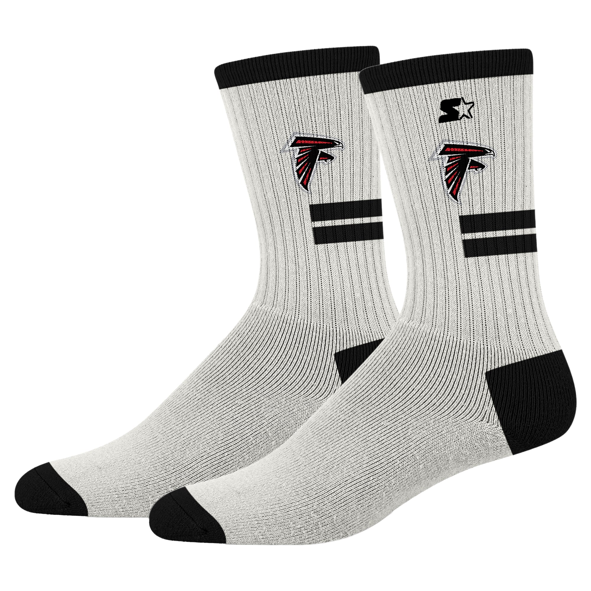 Chaussettes unisexe Starter Cream Atlanta Falcons Premiere rembourrées mi-mollet