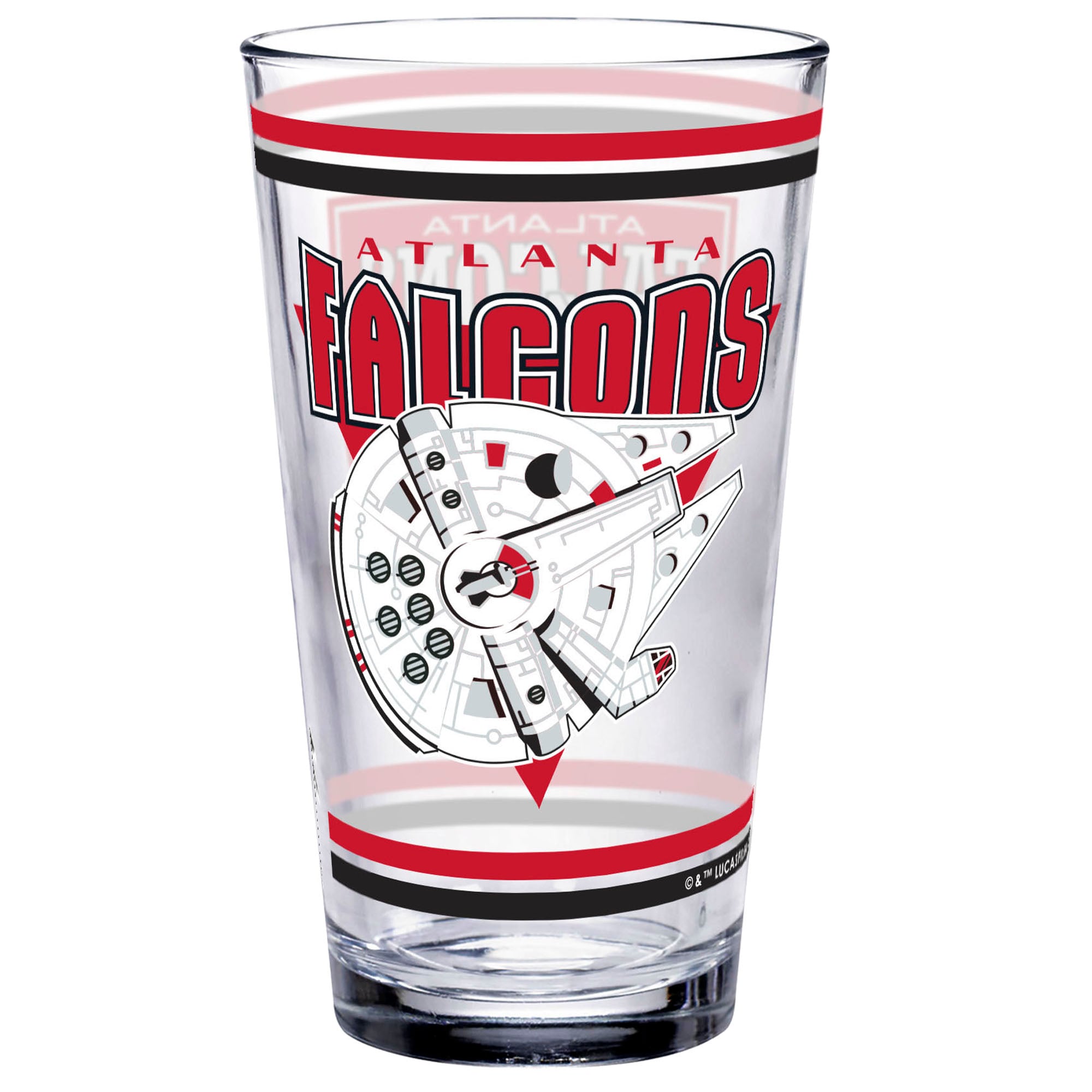 WinCraft Atlanta Falcons Disney x NFL Millennium Falcon 16oz. Verre à pinte