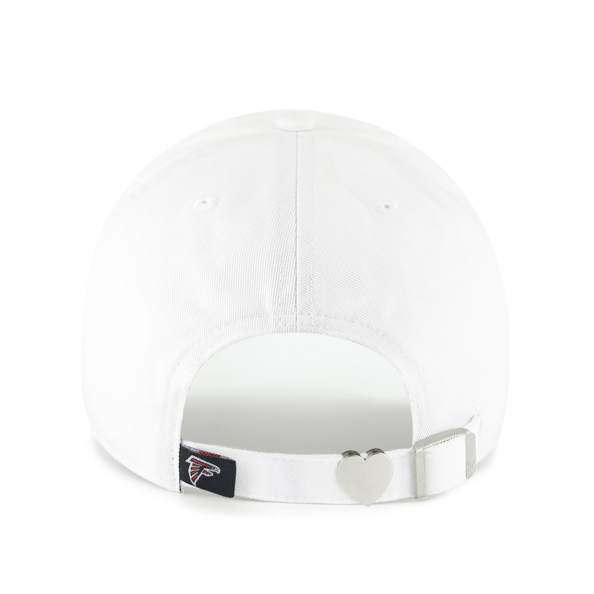 Women's '47 White Atlanta Falcons Trendy Script Clean Up Adjustable Hat