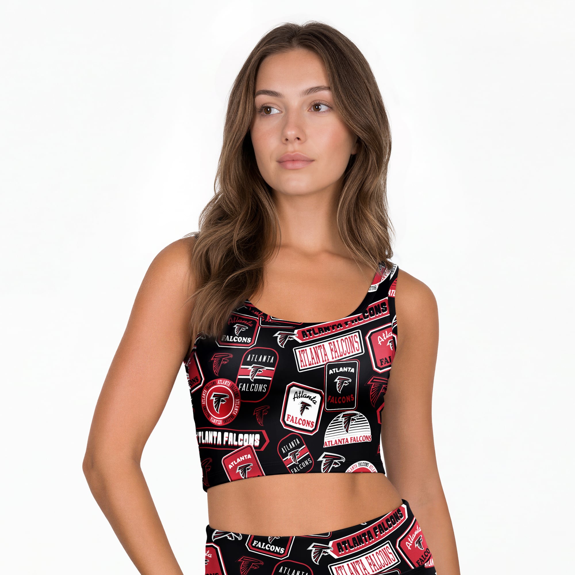 Women's Concepts Sport Black Atlanta Falcons Grady Allover Print Bralette