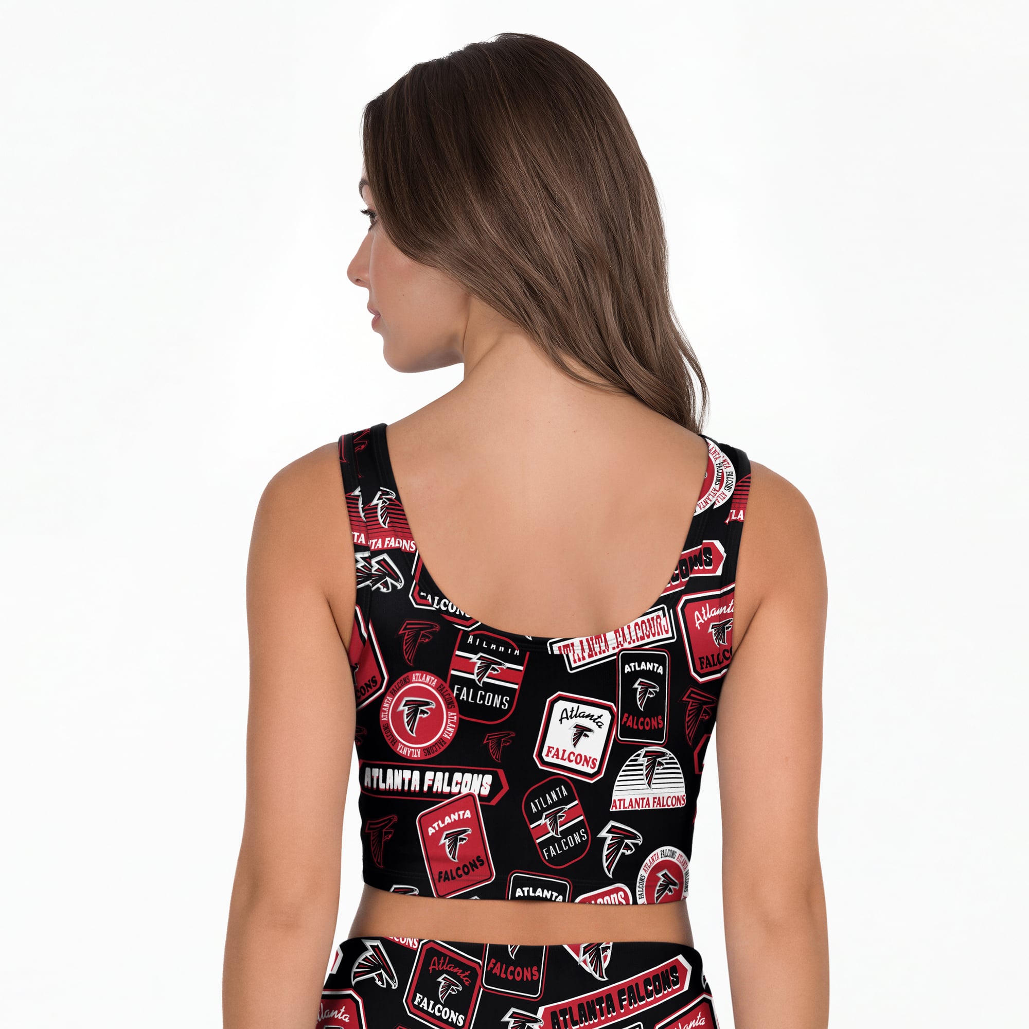 Women's Concepts Sport Black Atlanta Falcons Grady Allover Print Bralette