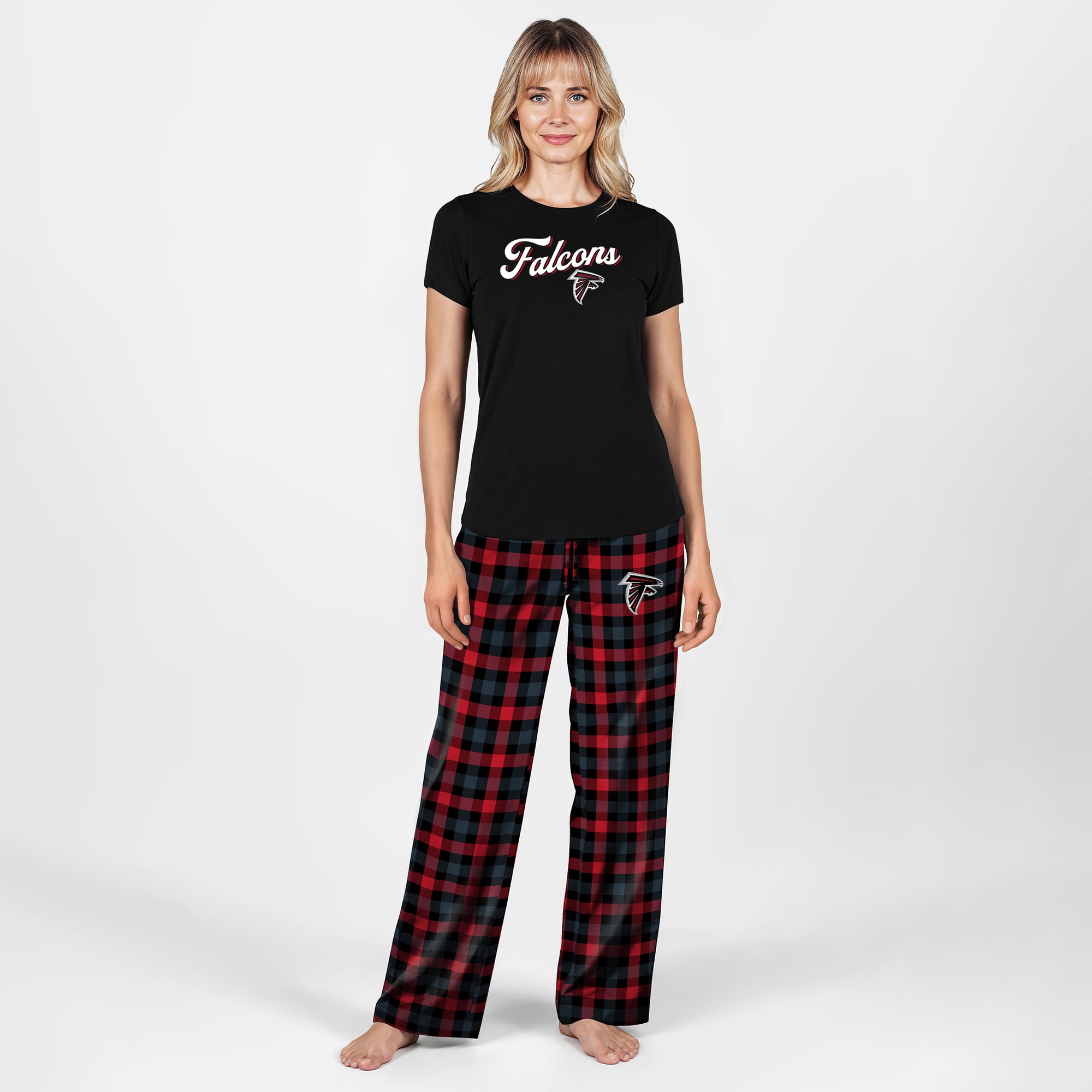 Women's Concepts Sport  Black Atlanta Falcons Highland Sleep Set