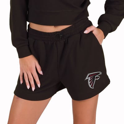  Atlanta Falcons Concepts Sport Women's Kingston Knit Lounge Short - Black
