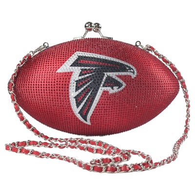  Atlanta Falcons FABGATING by Cuce Women's Team Color Crystal Football Purse - Red