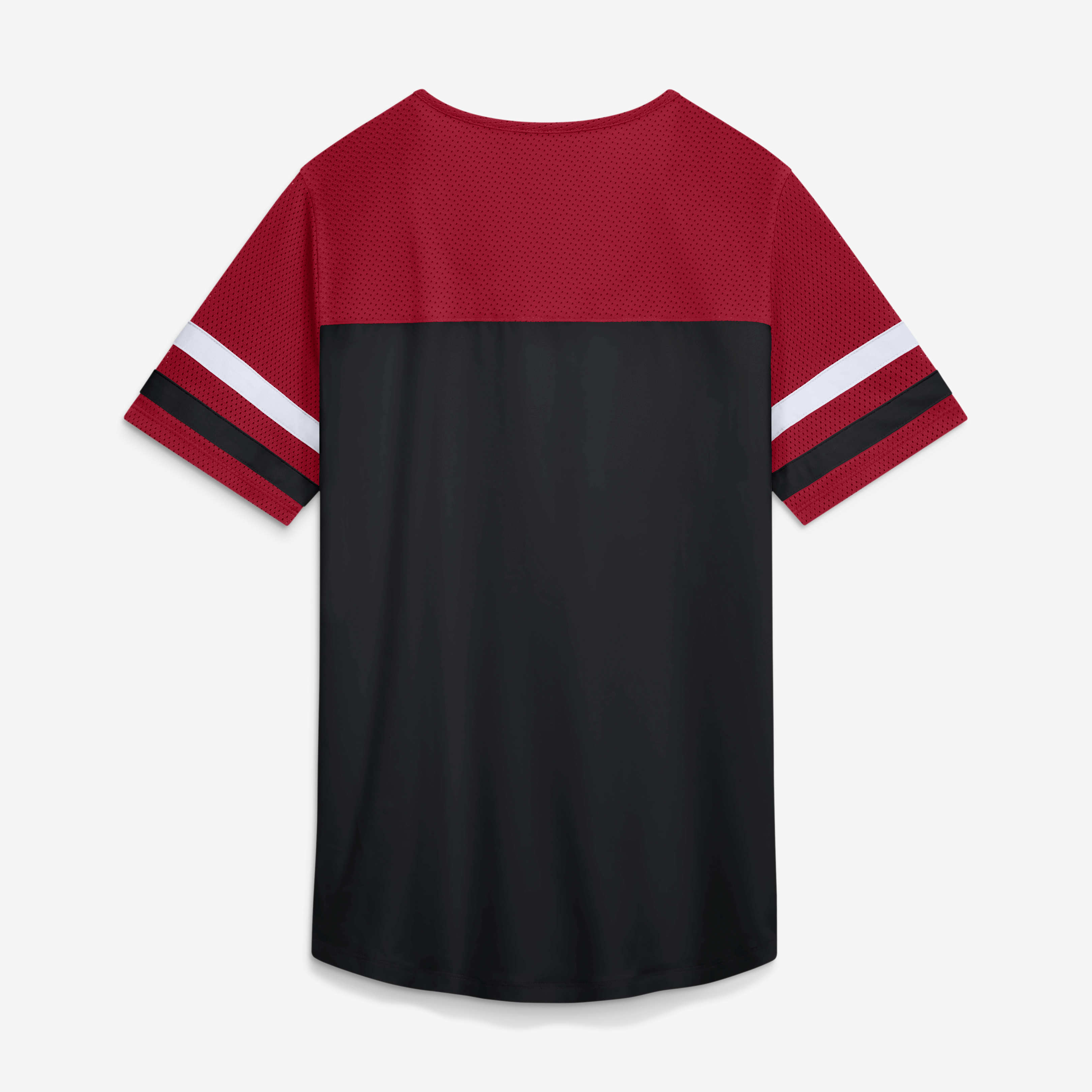 Women's Fanatics Black Atlanta Falcons Curl Route Athena Lace-Up T-Shirt