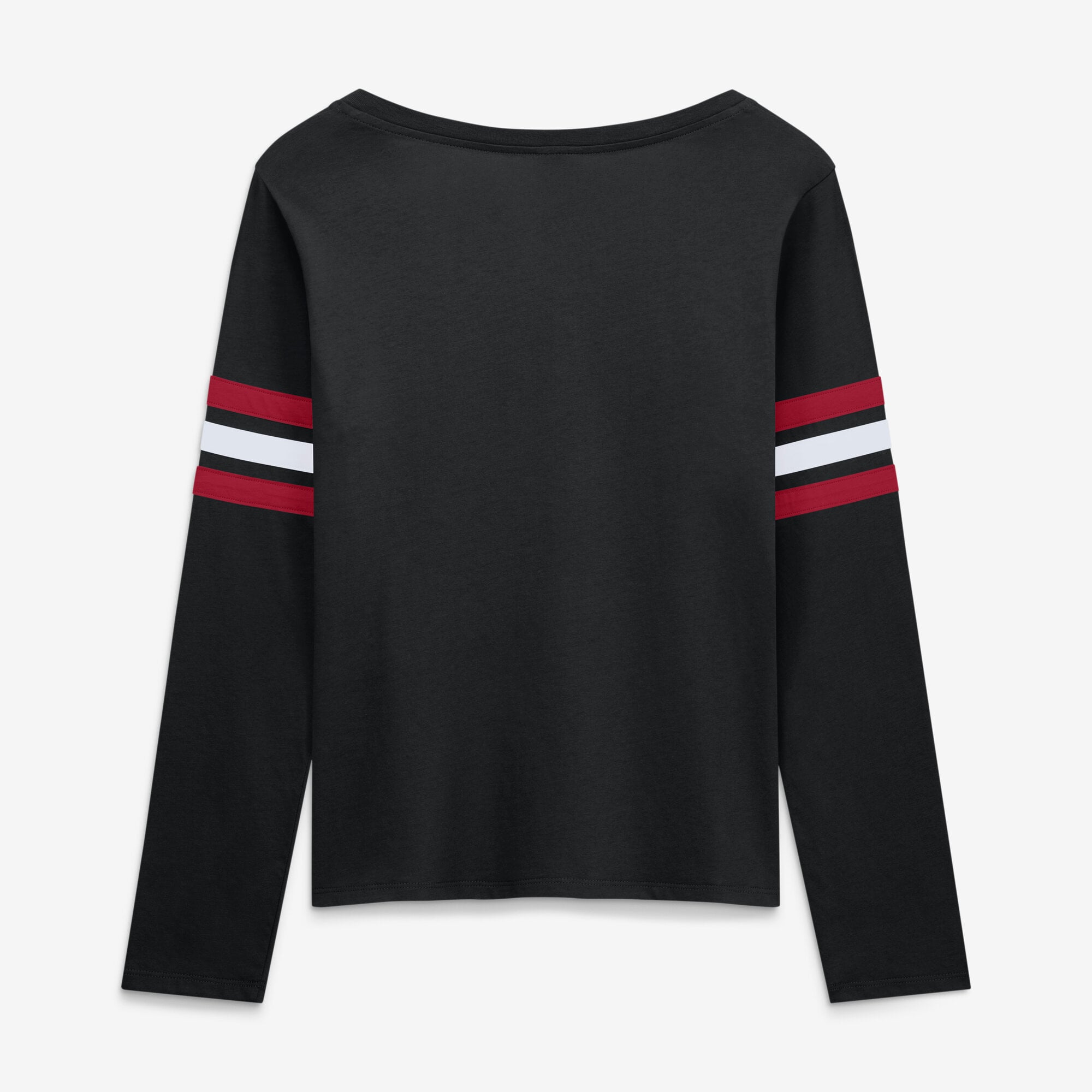 T-shirt à manches longues lacets Fanatics Black Atlanta Falcons pour femmes