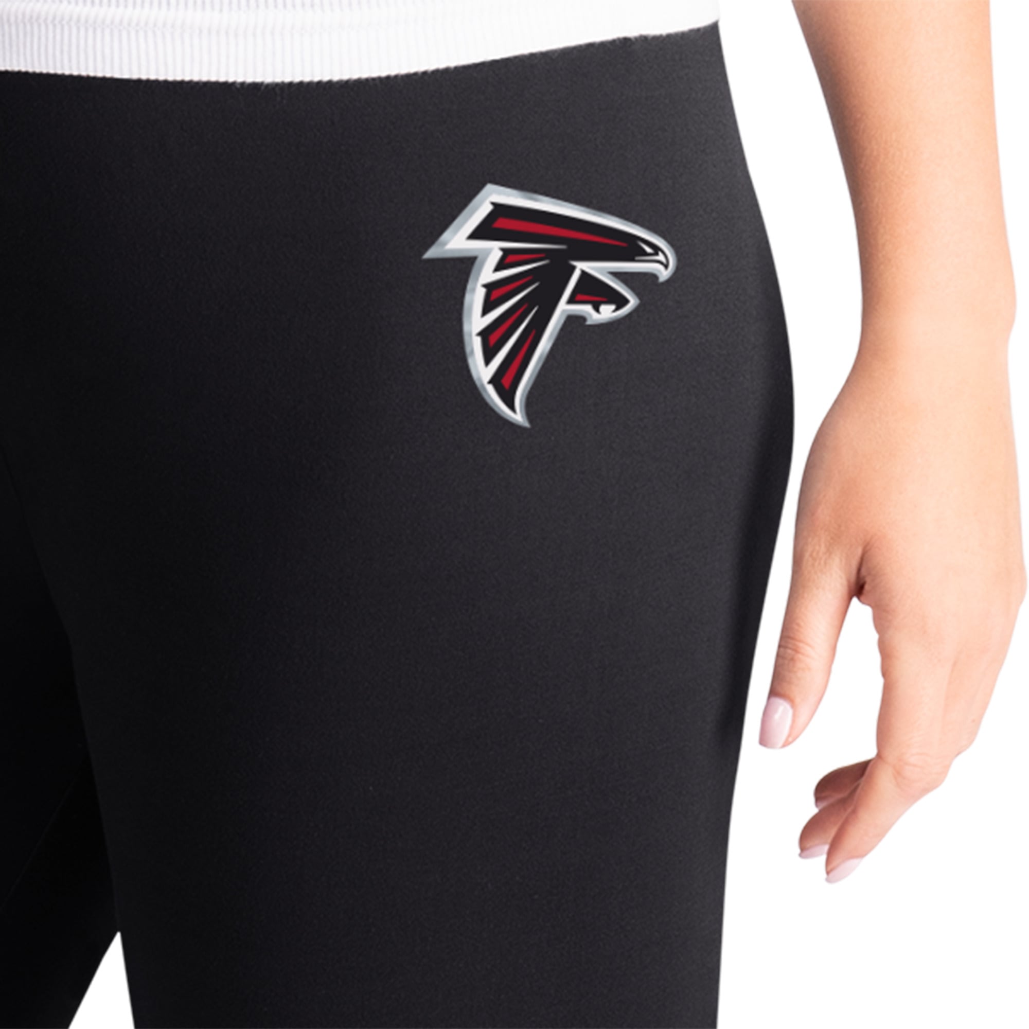 Leggings d'avant-match noirs G-III 4Her par Carl Banks pour femmes, motif Atlanta Falcons