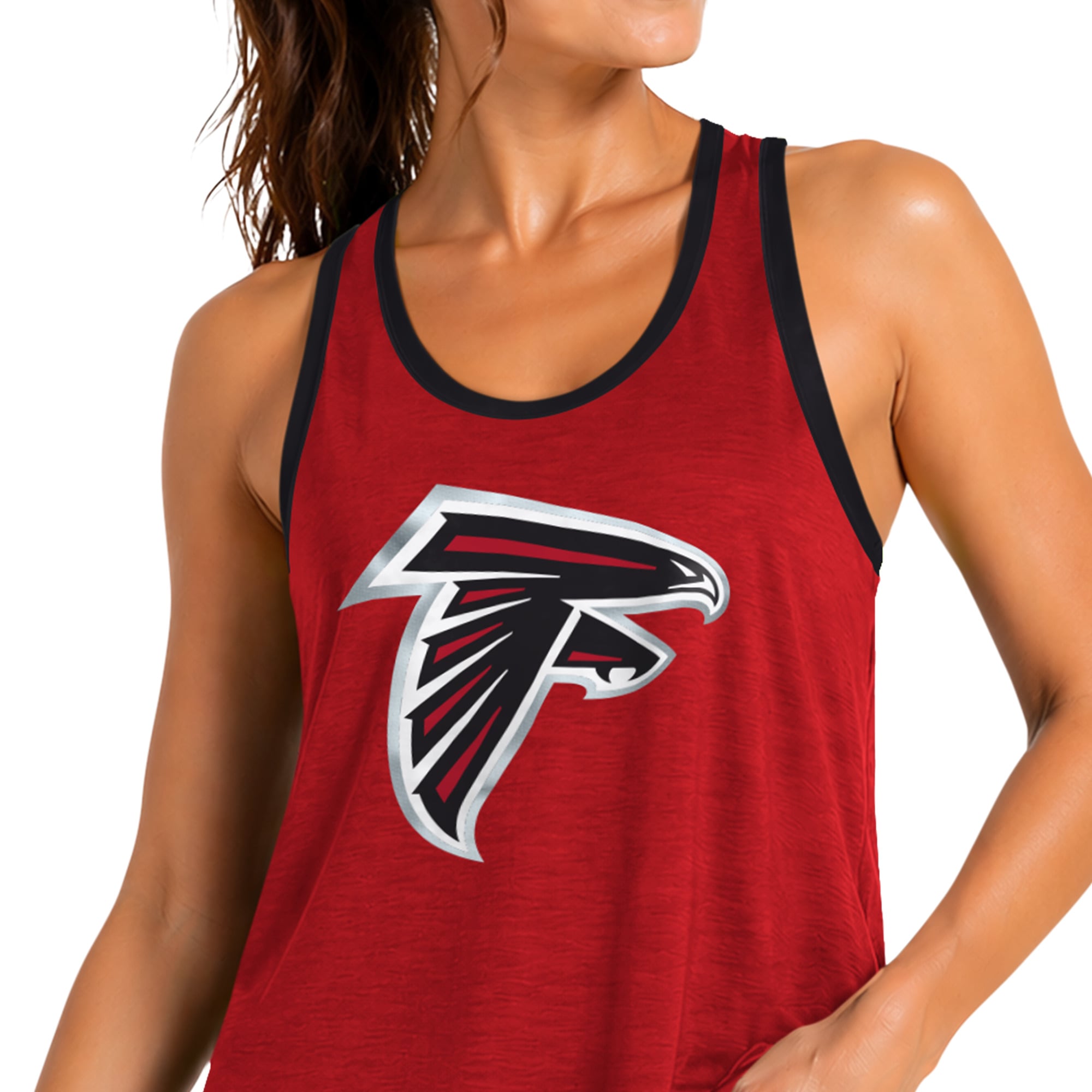 Women's G-III 4Her by Carl Banks Red Atlanta Falcons Tater II Racerback Tank Top