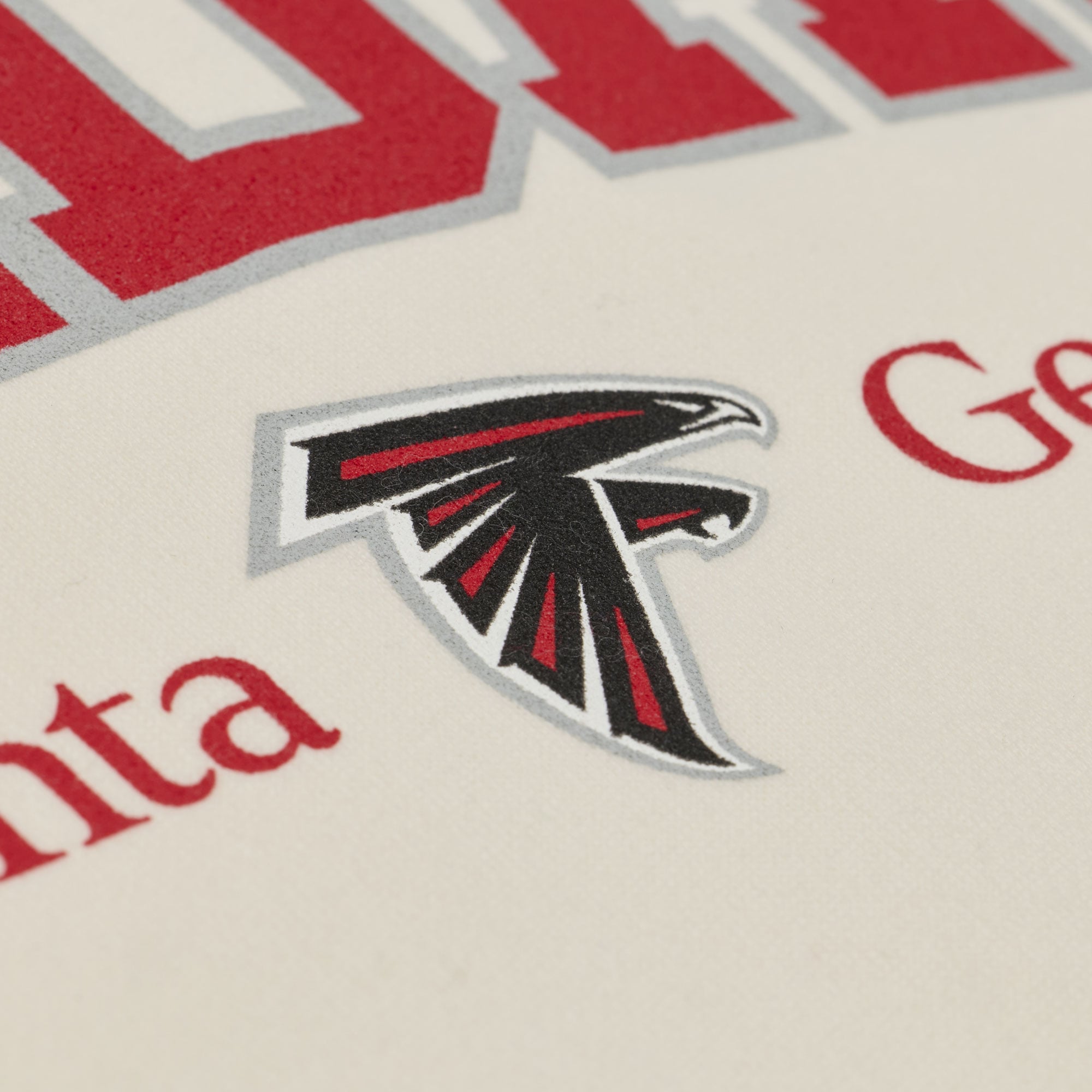 Sweat-shirt Mitchell & Ness crème pour femmes, édition spéciale Atlanta Falcons, dimanches