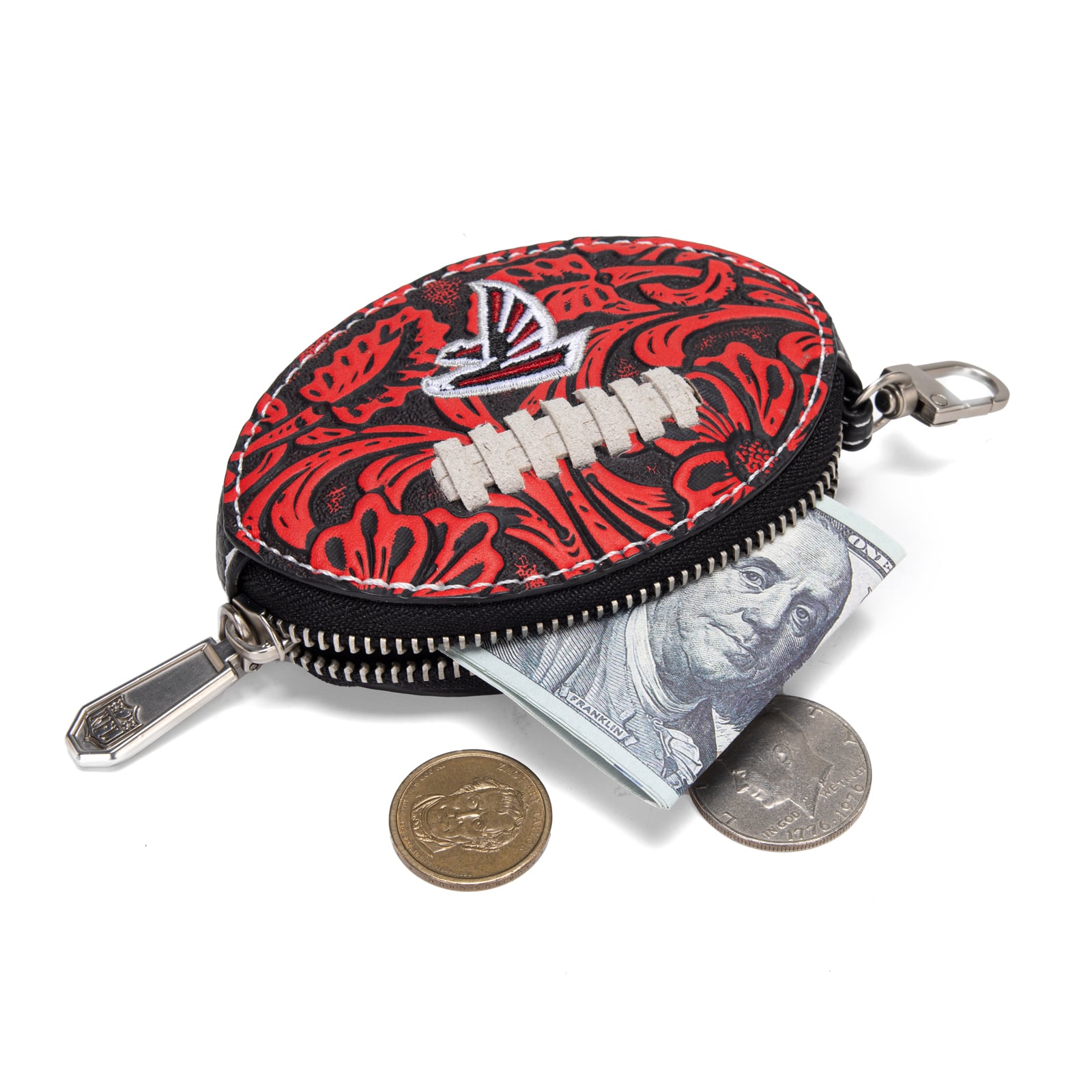 Porte-clés de sac pour femme Montana West Atlanta Falcons Football