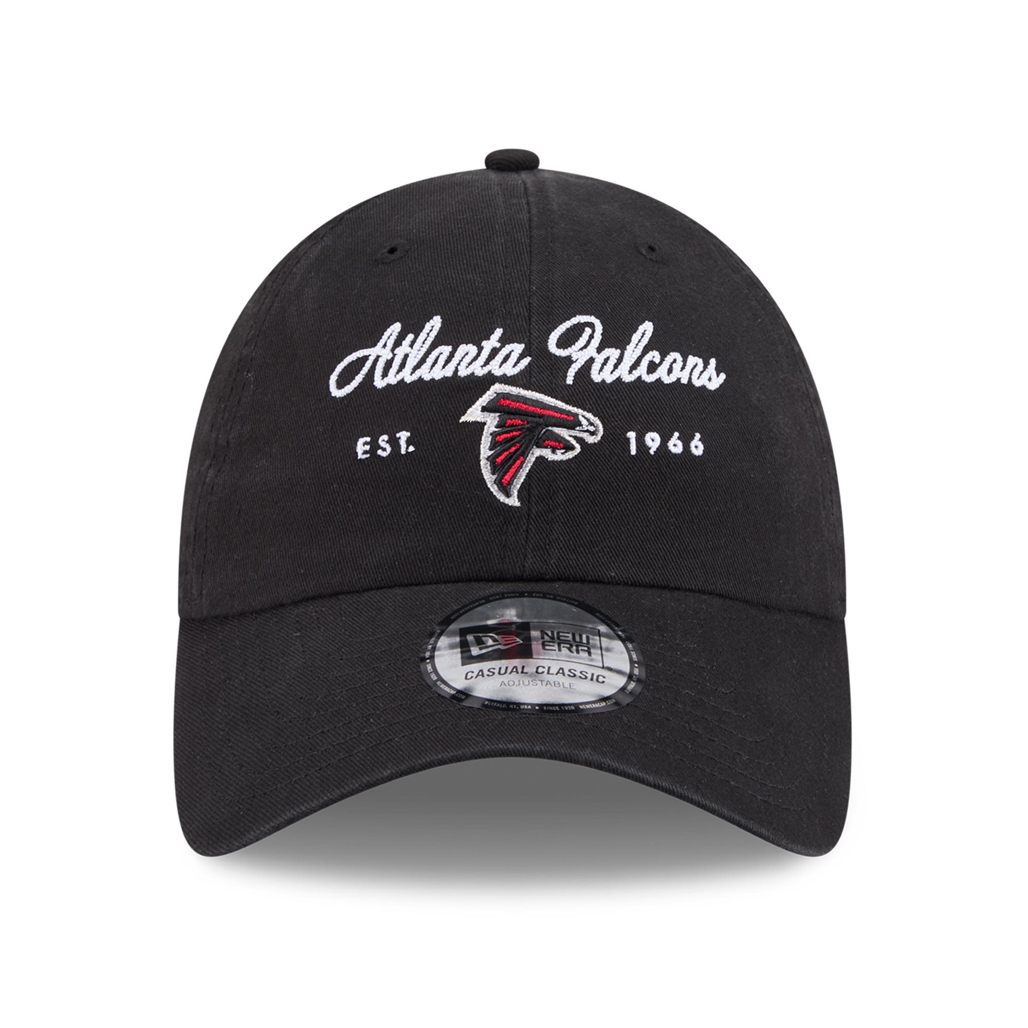 Women's New Era Black Atlanta Falcons Script Casual Classic Adjustable Hat