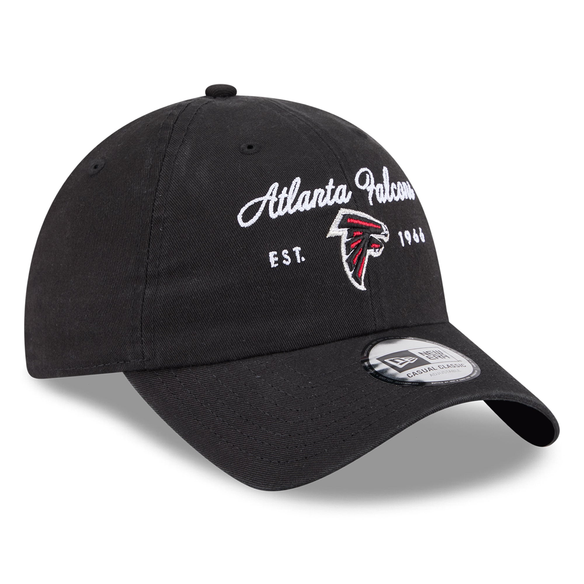 Women's New Era Black Atlanta Falcons Script Casual Classic Adjustable Hat