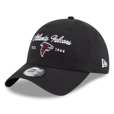 Atlanta Falcons New Era Women's Script Casual Classic Adjustable Hat - Black
