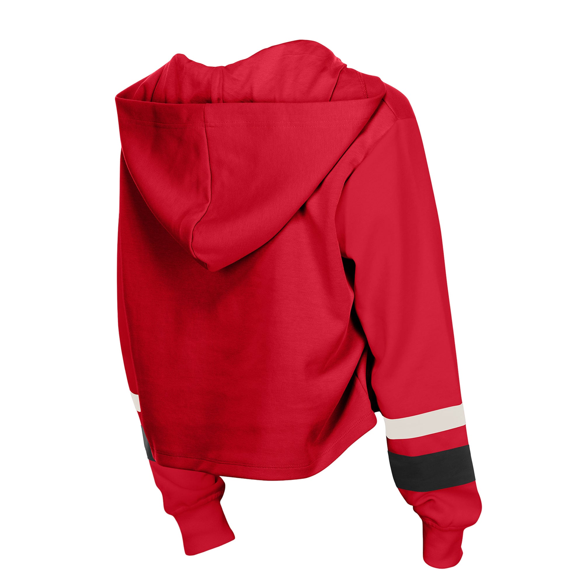 Sweat à capuche rétro lacets New Era rouge Atlanta Falcons pour femme