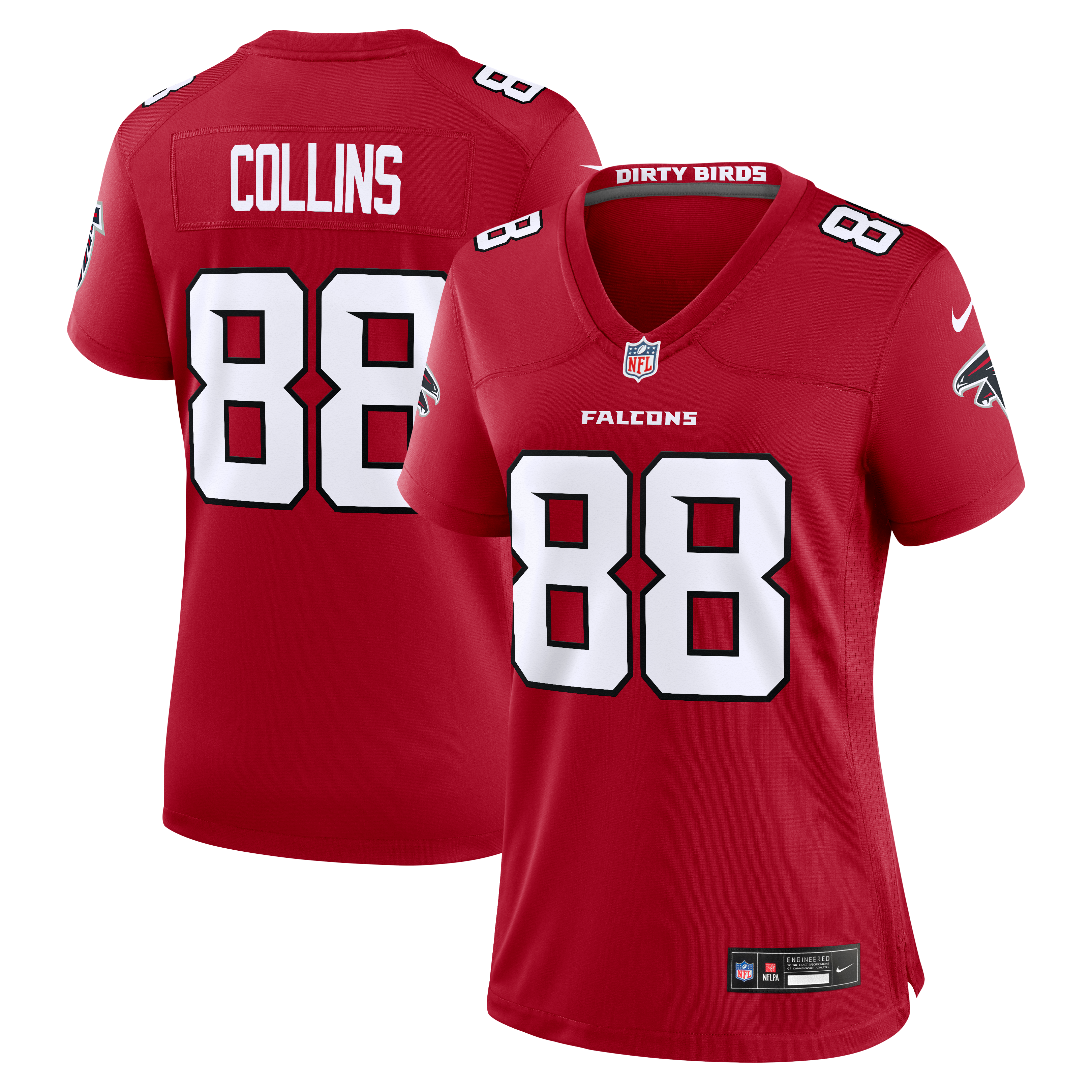 Women's Nike Beaux Collins Red Atlanta Falcons Team Game Jersey