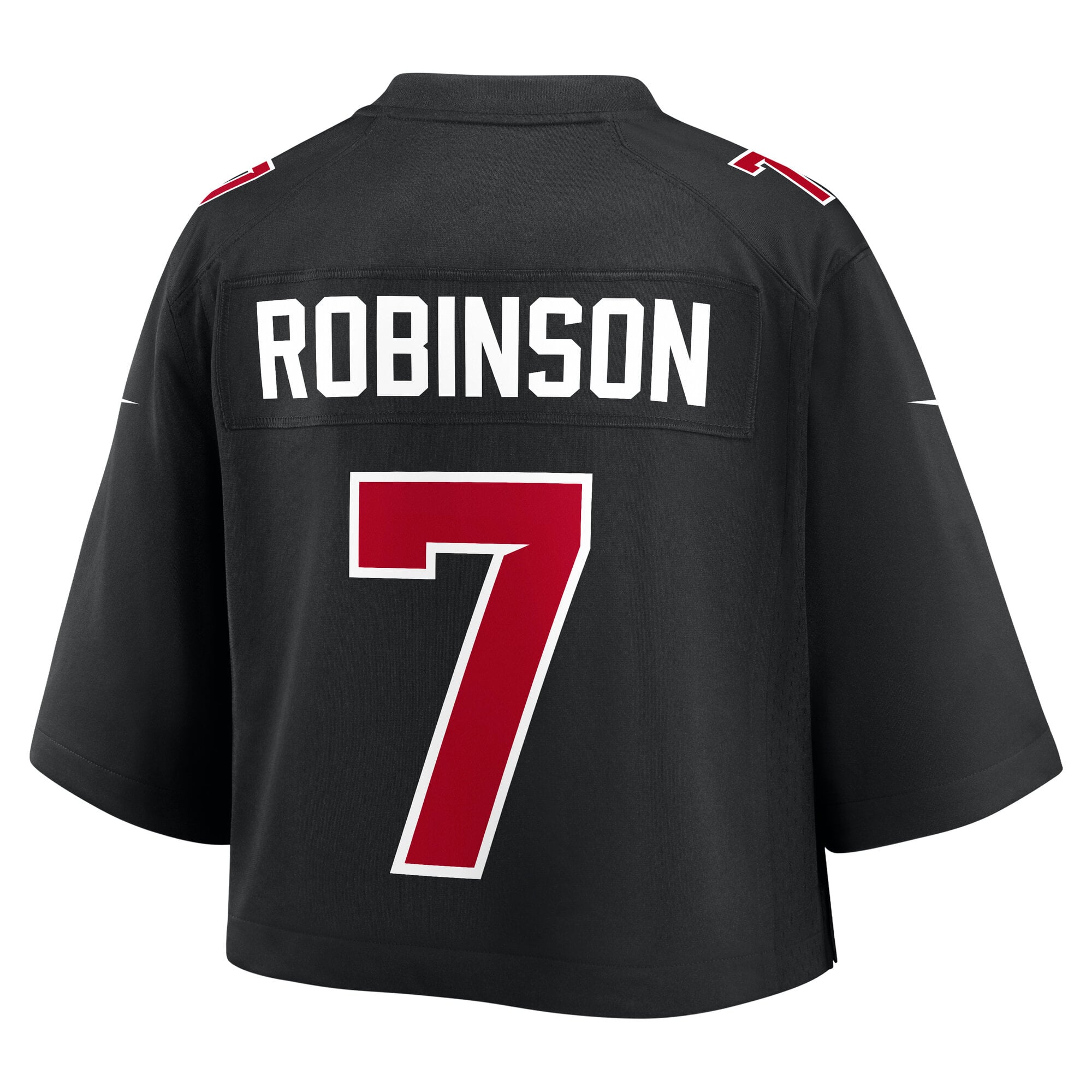 Maillot de match court Nike Bijan Robinson noir Atlanta Falcons pour femme