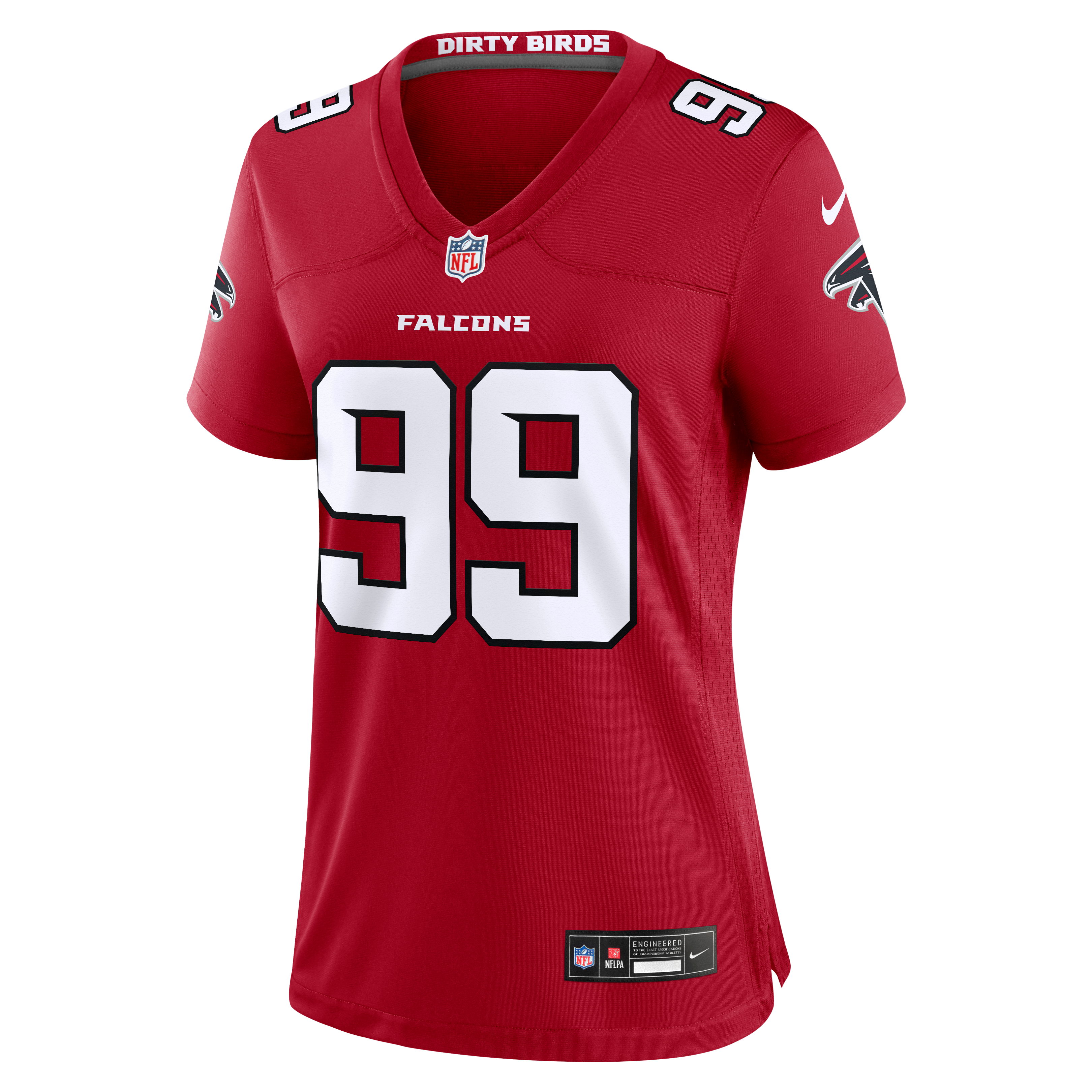 Maillot de match Nike Cameron Thomas rouge des Falcons d'Atlanta pour femmes