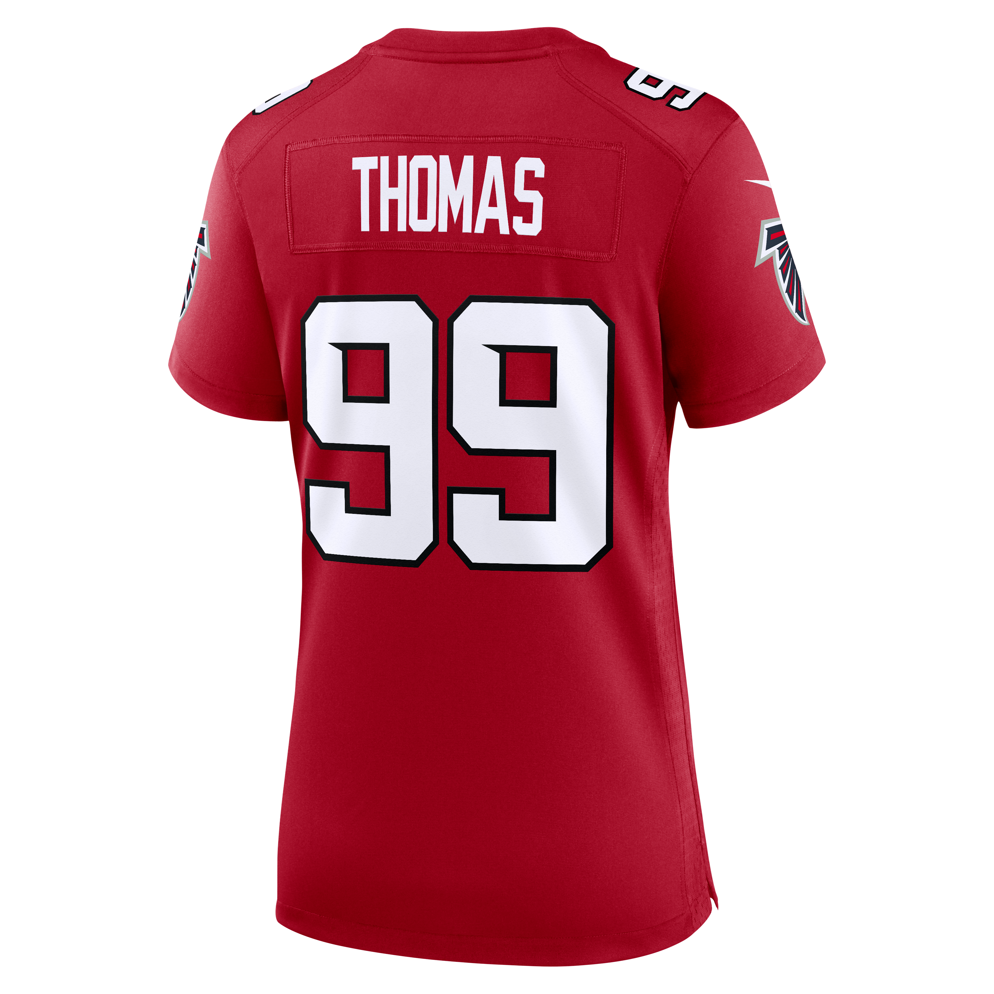 Maillot de match Nike Cameron Thomas rouge des Falcons d'Atlanta pour femmes