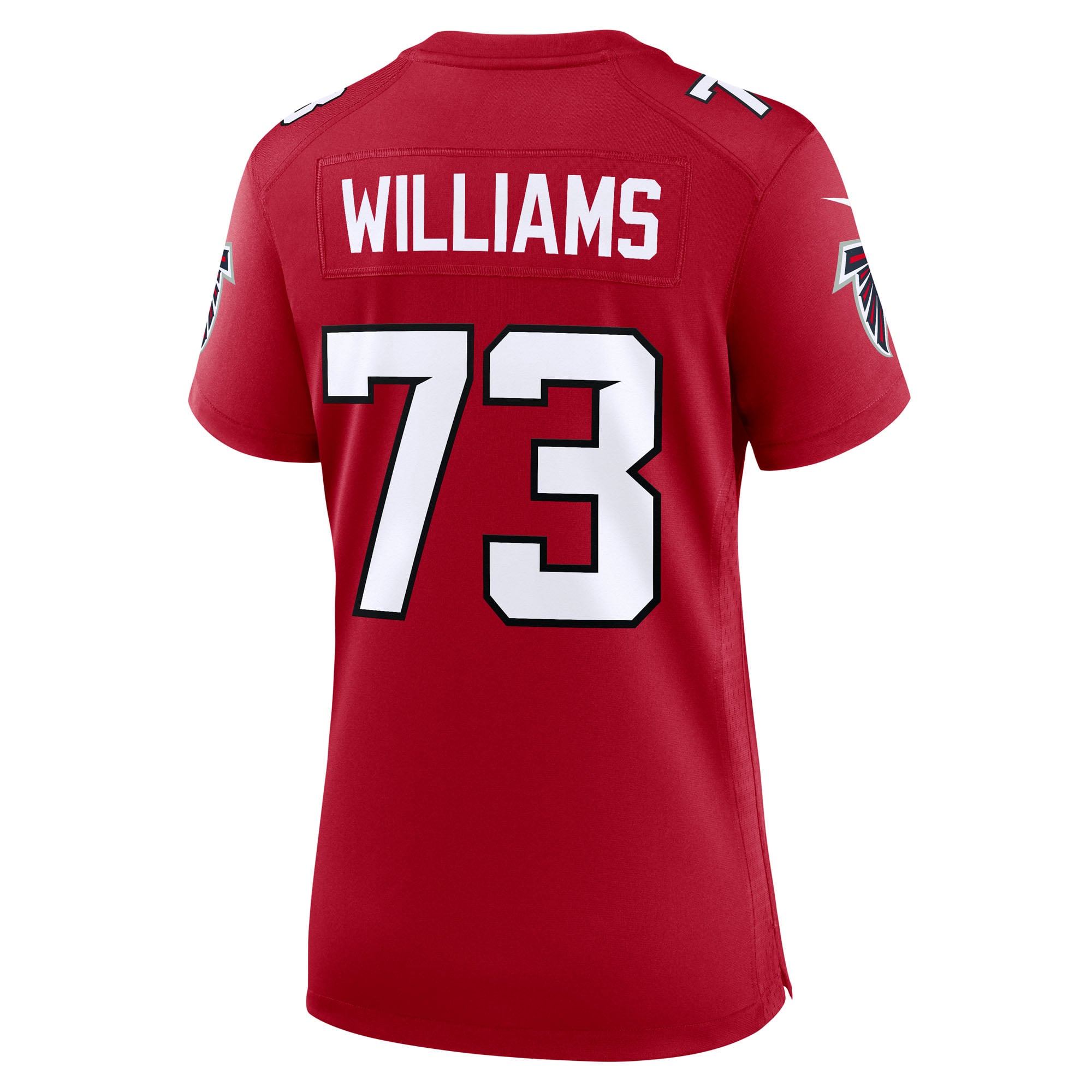 Maillot de match Nike Cameron Williams rouge des Falcons d'Atlanta pour femmes