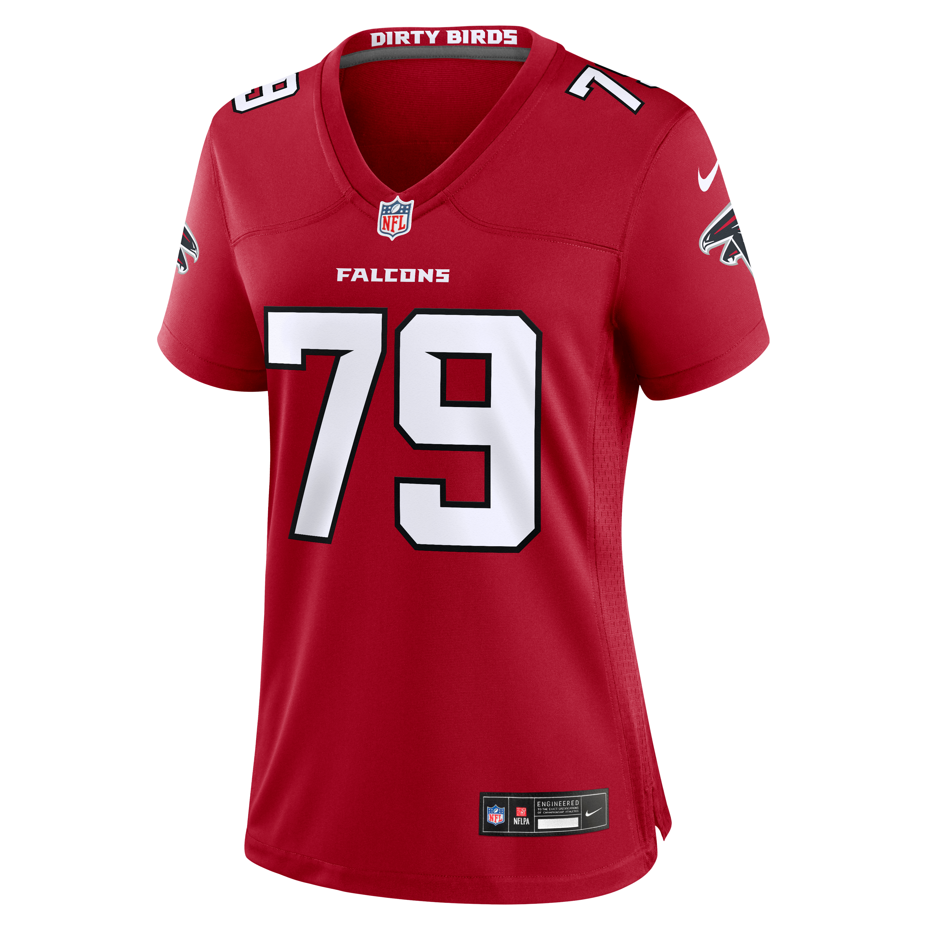 Women's Nike Carlos Allen Jr. Red Atlanta Falcons Team Game Jersey