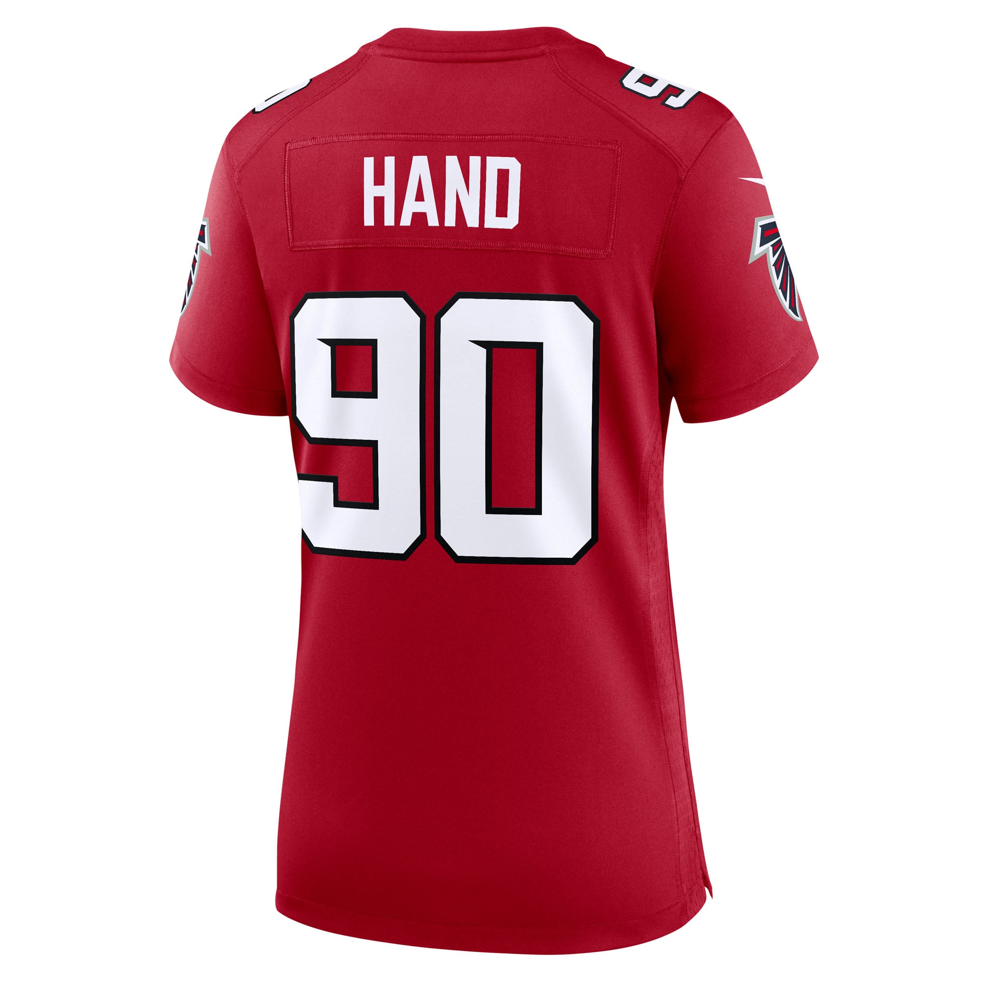 Women's Nike Da'Shawn Hand Red Atlanta Falcons Team Game Jersey