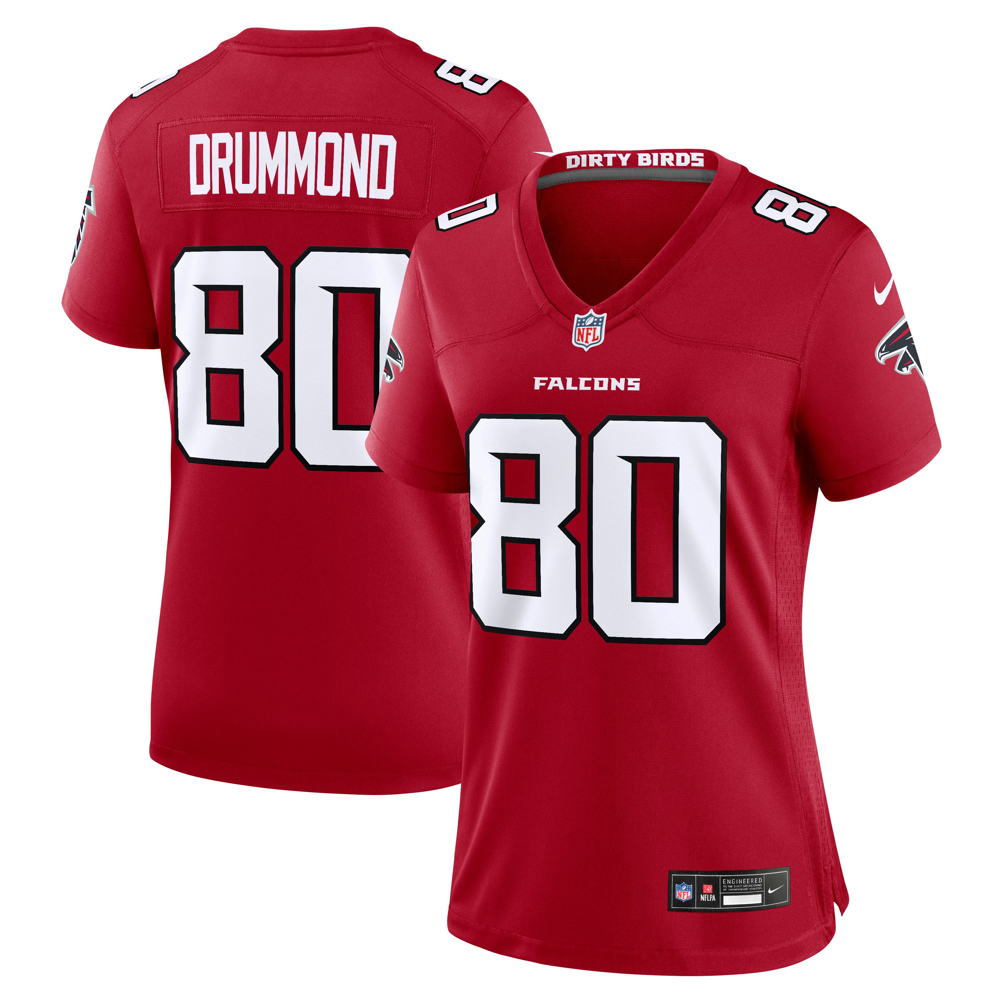 Women's Nike Dylan Drummond Red Atlanta Falcons Team Game Jersey