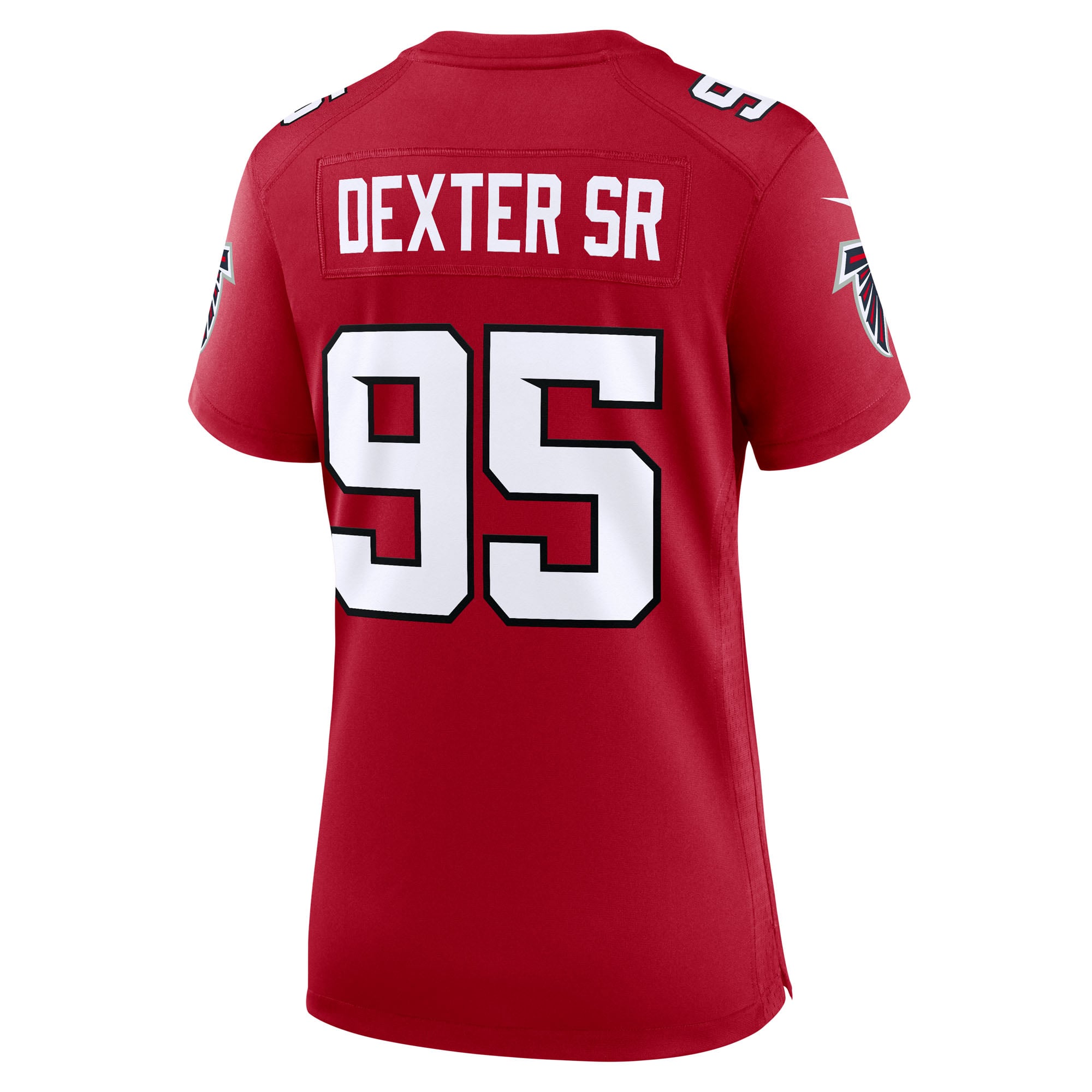Maillot de match Nike Gervon Dexter Sr. rouge des Falcons d'Atlanta pour femmes