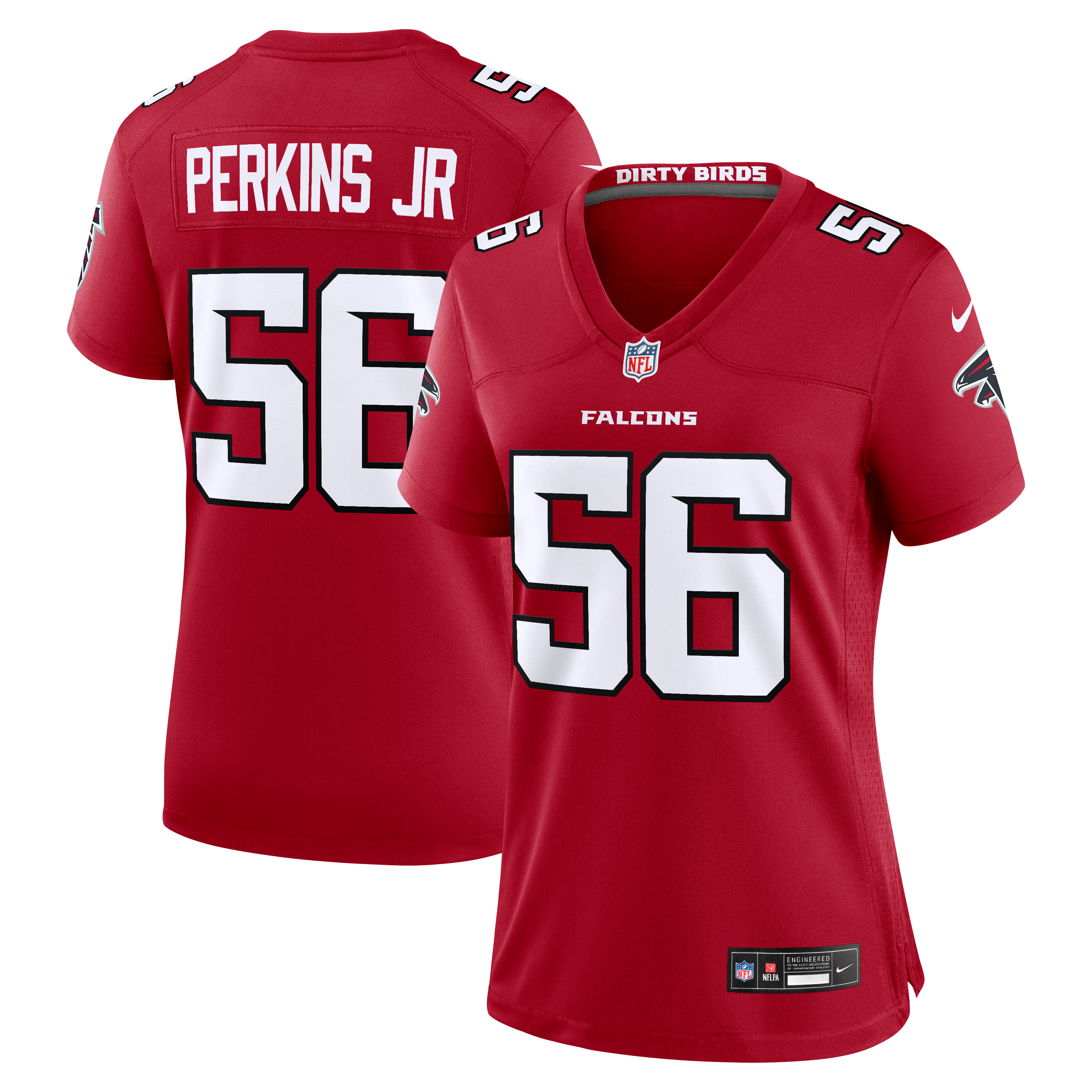Women's Nike Harold Perkins Jr Red Atlanta Falcons Team Game Jersey