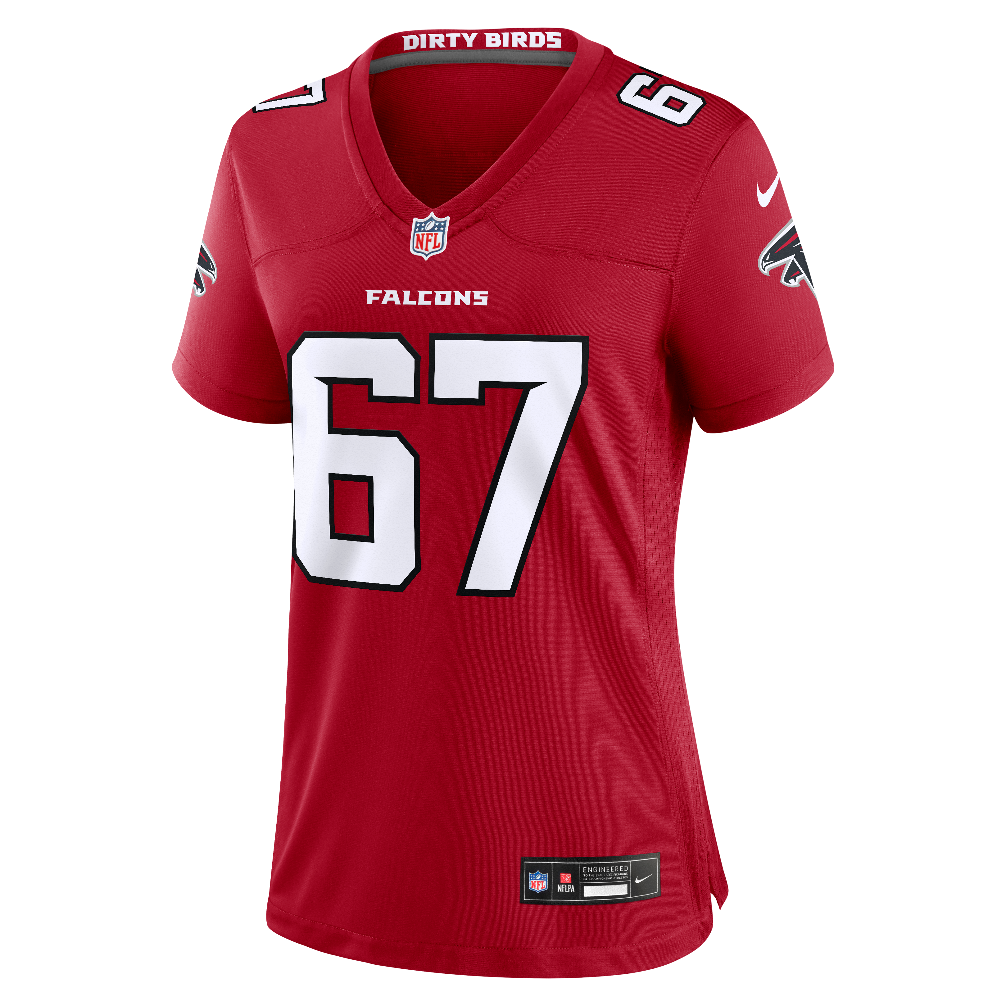 Maillot de match Nike Josh Thompson rouge des Falcons d'Atlanta pour femmes