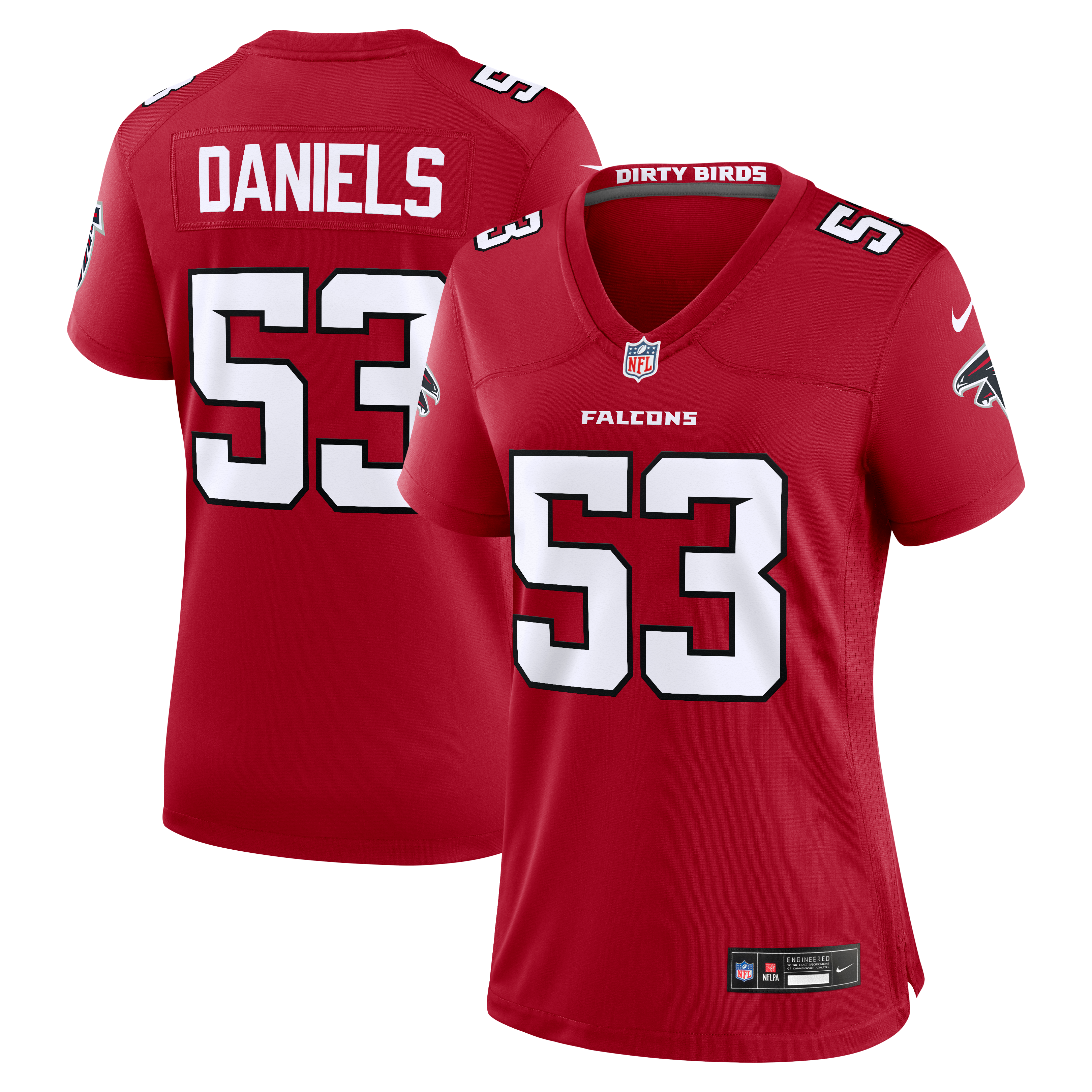 Women's Nike Kendal Daniels Red Atlanta Falcons Team Game Jersey