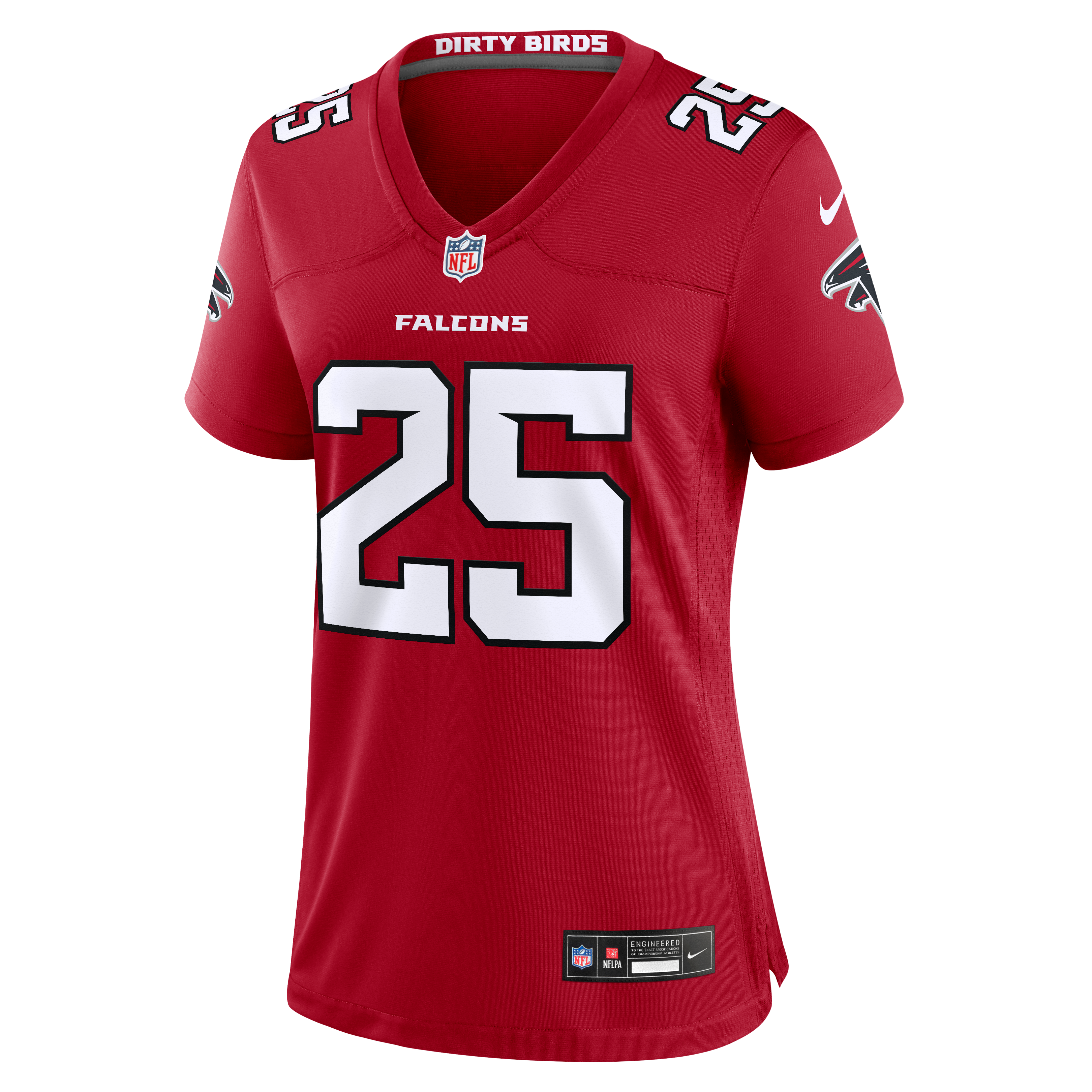 Maillot de match Nike Khalil Herbert rouge des Falcons d'Atlanta pour femmes