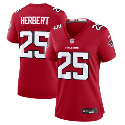 Khalil Herbert Atlanta Falcons Nike Women's Team Game Jersey - Red
