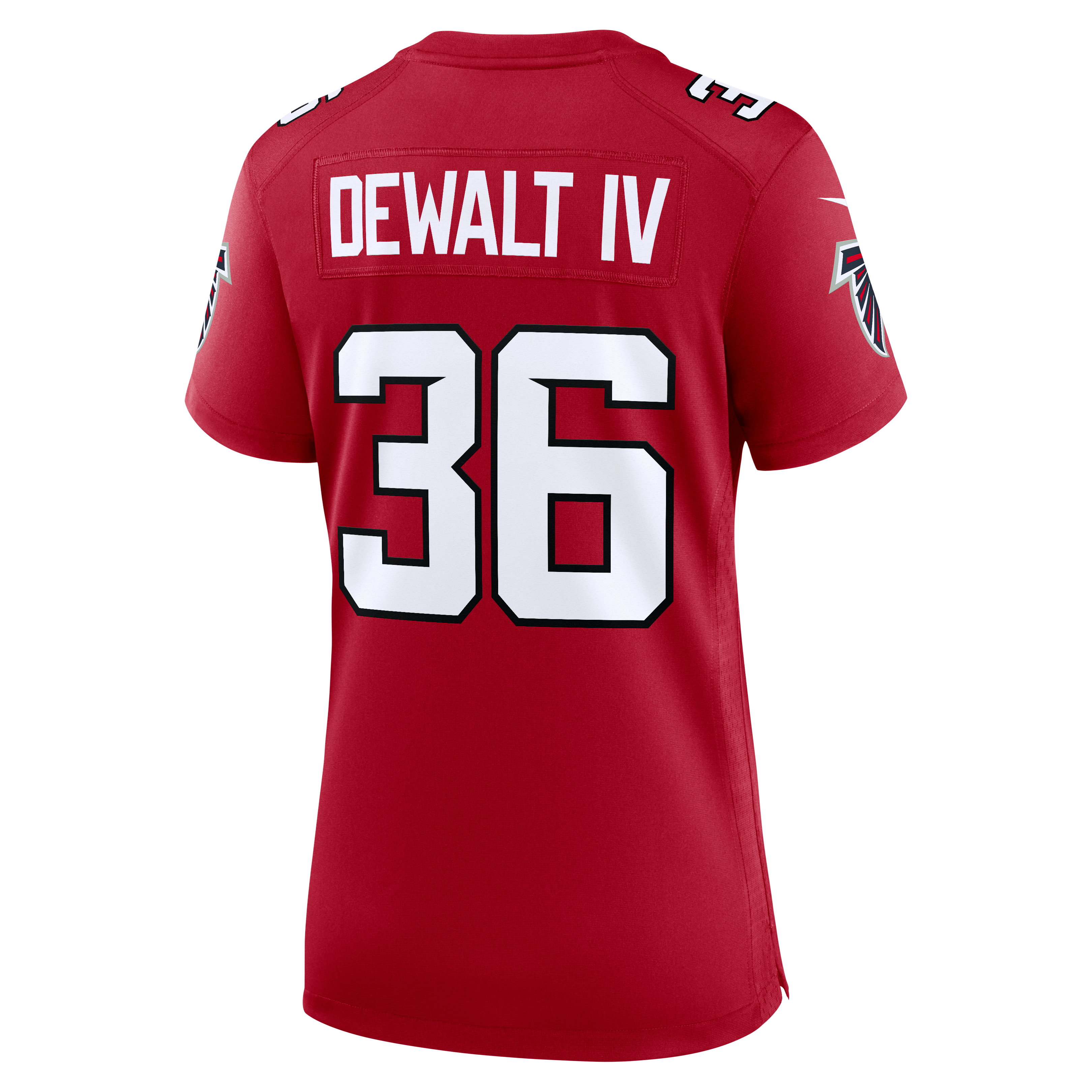 Women's Nike Malcolm DeWalt IV Red Atlanta Falcons Team Game Jersey