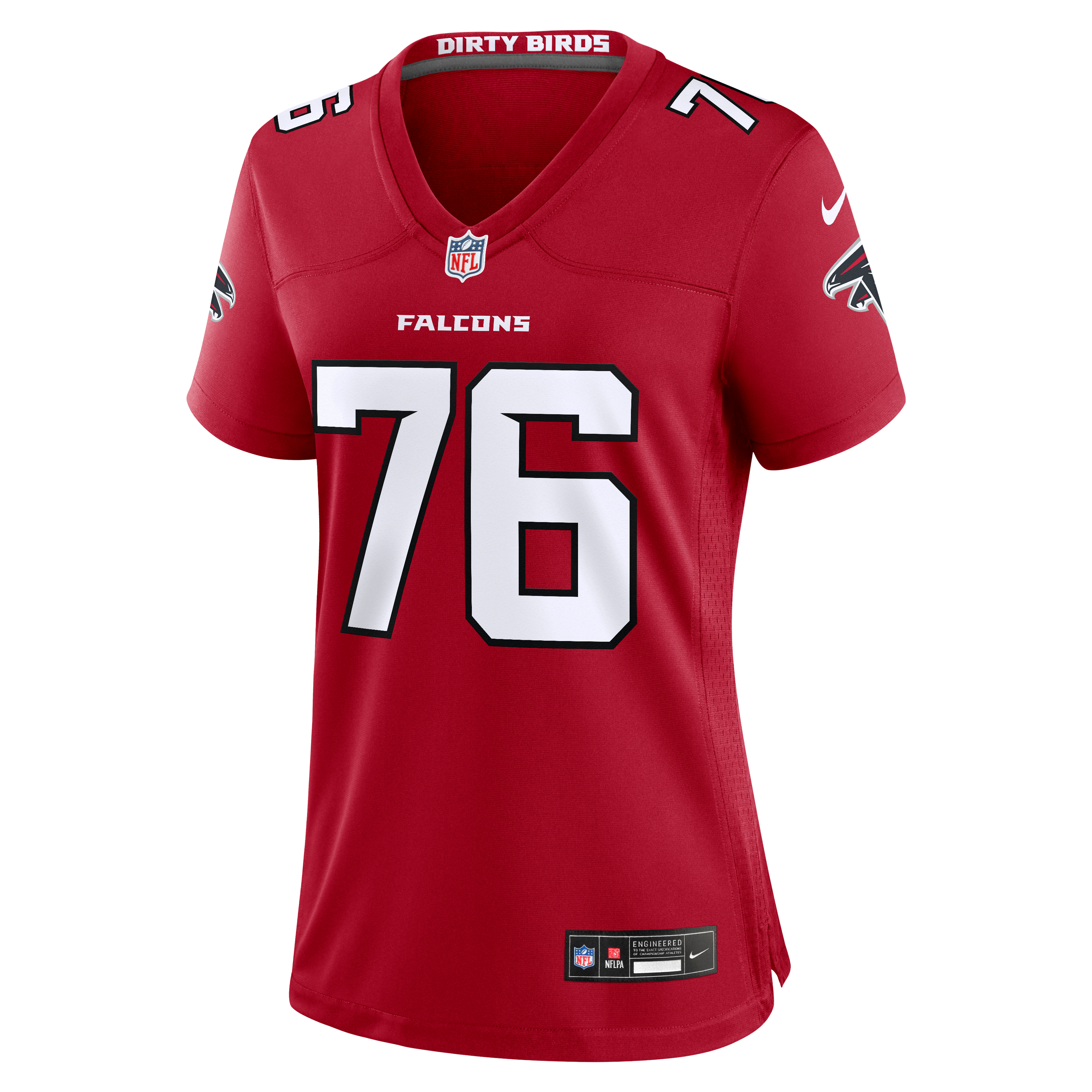 Women's Nike Riley Mahlman Red Atlanta Falcons Team Game Jersey