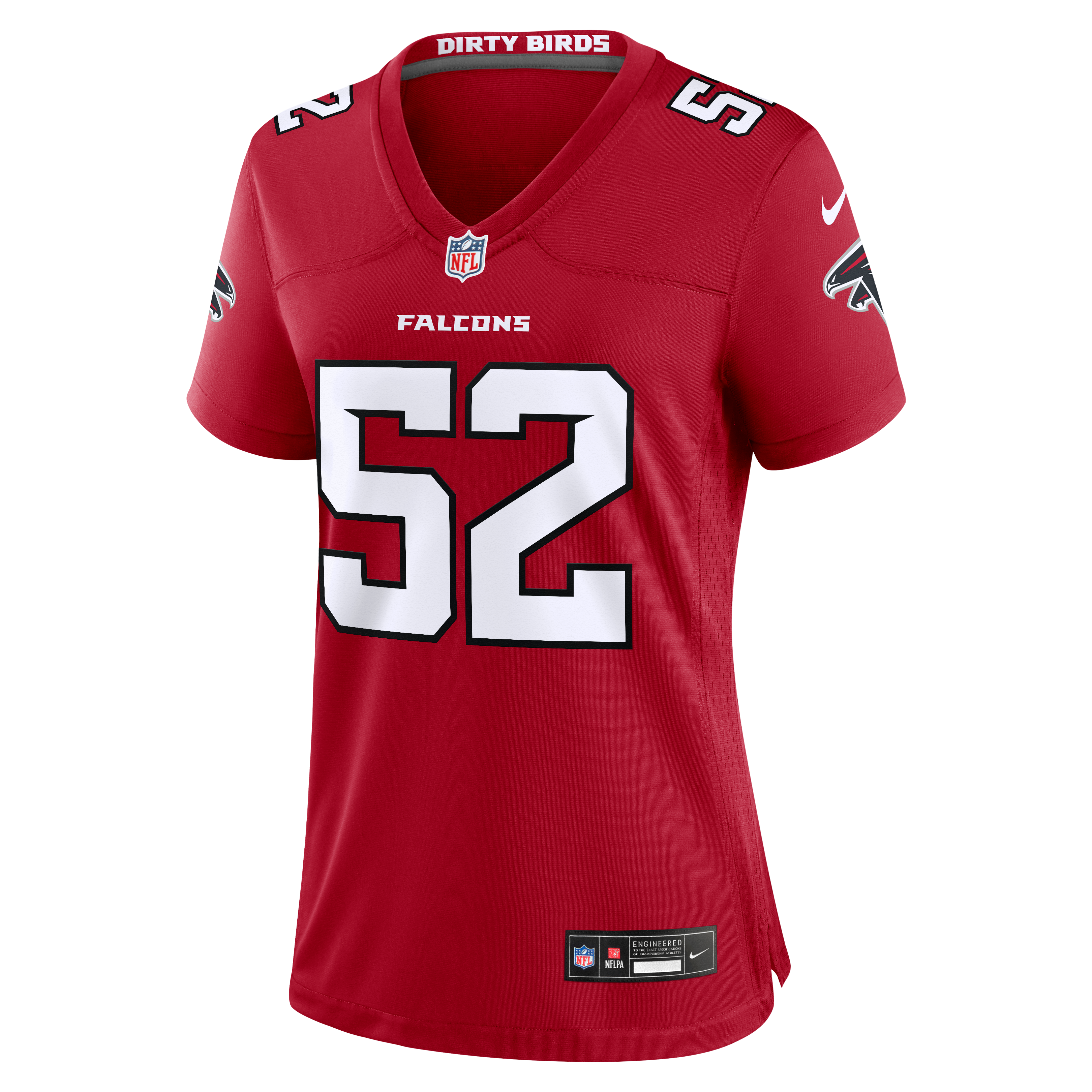 Women's Nike Samson Ebukam Red Atlanta Falcons Team Game Jersey