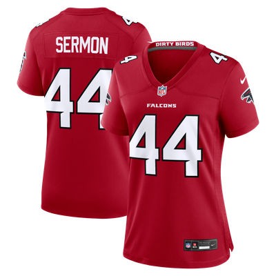 Trey Sermon Atlanta Falcons Nike Women's Team Game Jersey - Red
