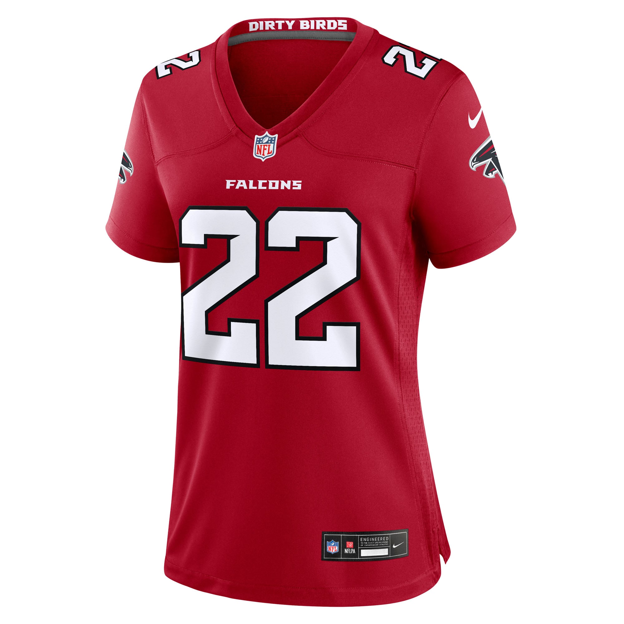 Maillot de match Nike Yasir Abdullah rouge des Falcons d'Atlanta pour femmes