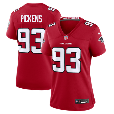 Zacch Pickens Atlanta Falcons Nike Women's Team Game Jersey - Red