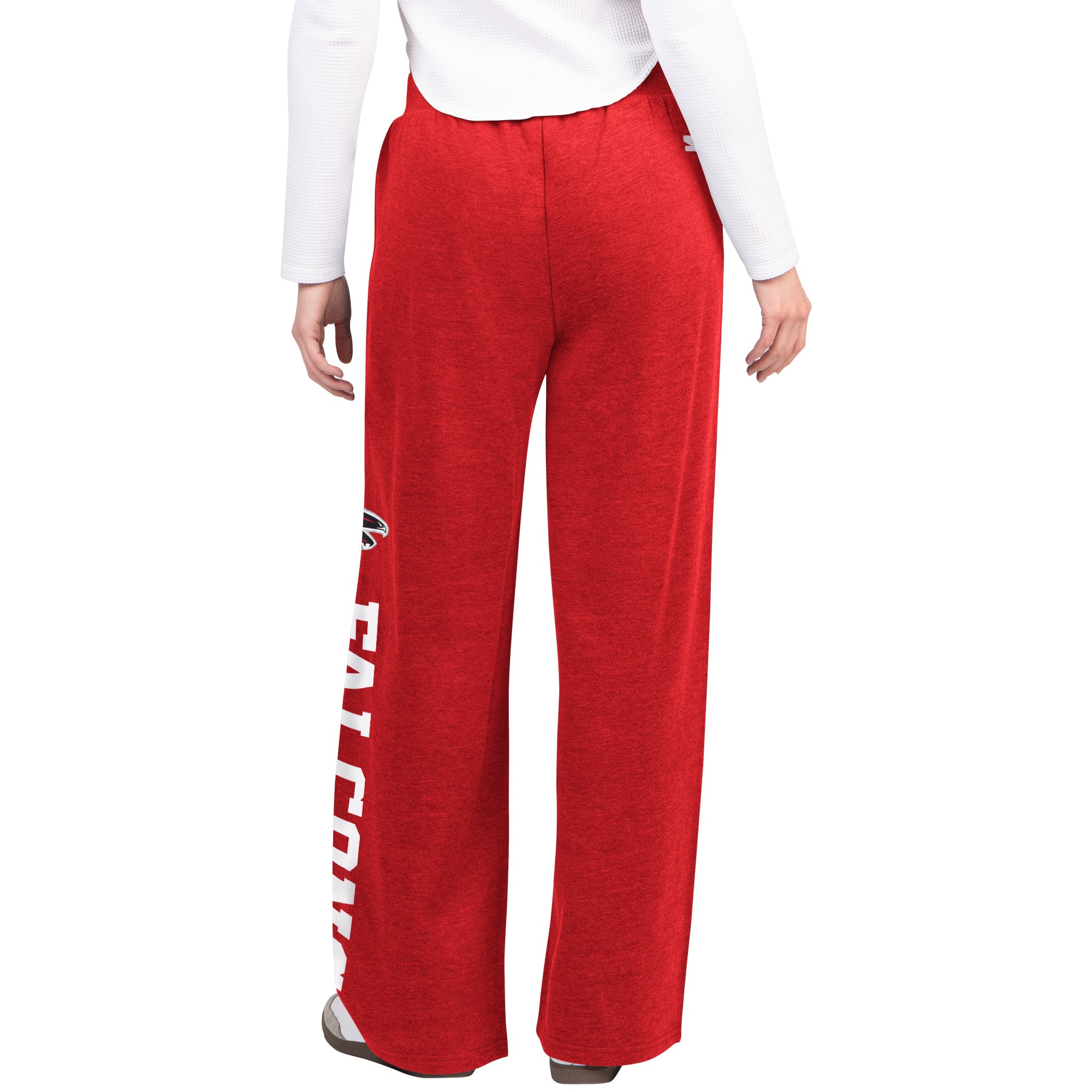 Pantalon de survêtement large Starter rouge pour femme, modèle Atlanta Falcons Field