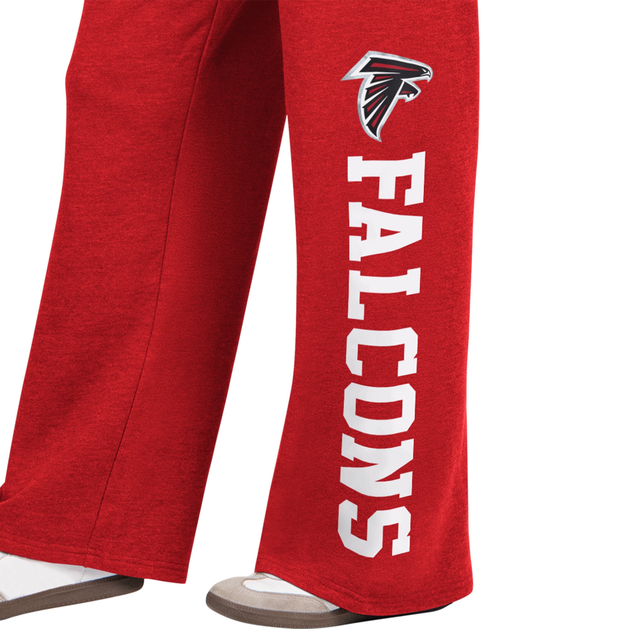 Pantalon de survêtement large Starter rouge pour femme, modèle Atlanta Falcons Field