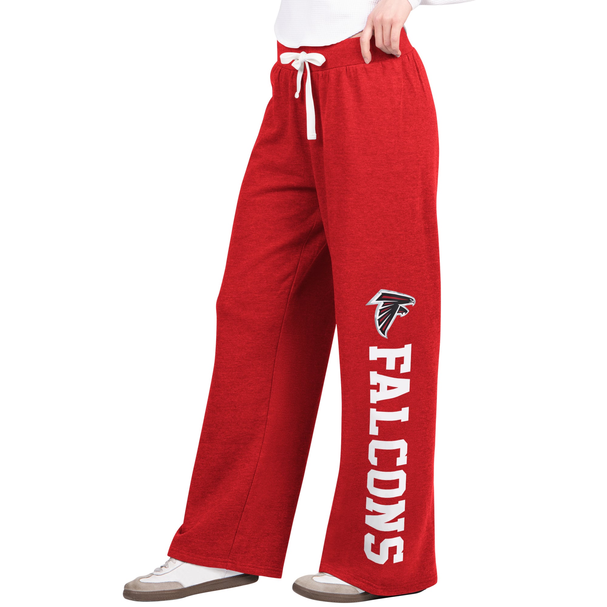 Pantalon de survêtement large Starter rouge pour femme, modèle Atlanta Falcons Field