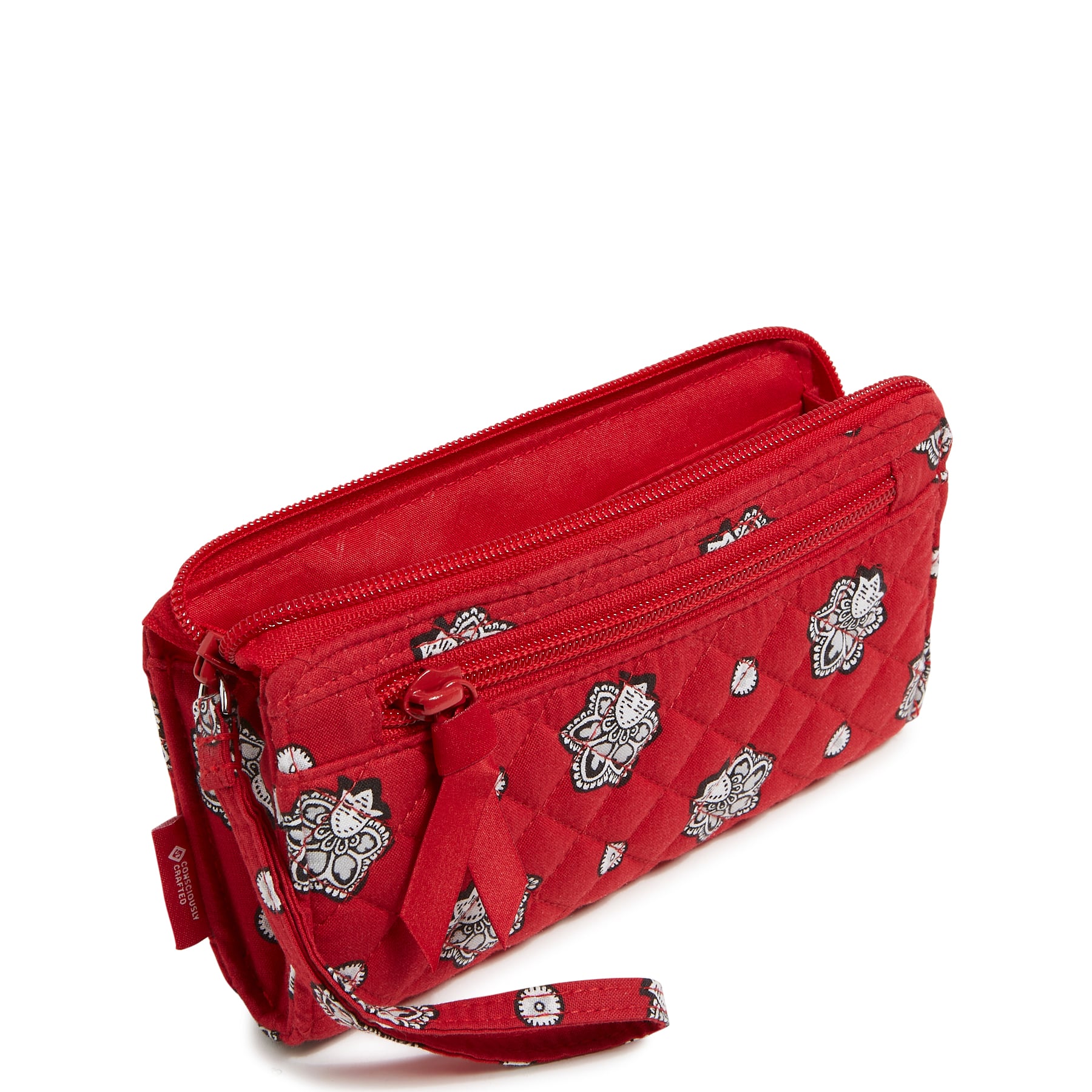 Women's Vera Bradley Atlanta Falcons RFID Front-Zip Wristlet