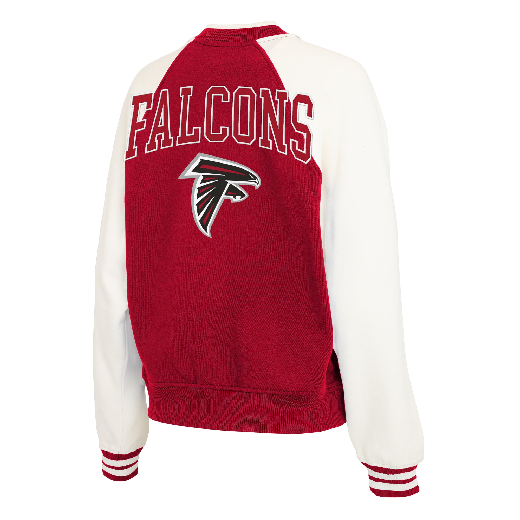 Veste universitaire polaire zippée rouge Atlanta Falcons de la marque WEAR by Erin Andrews pour femmes