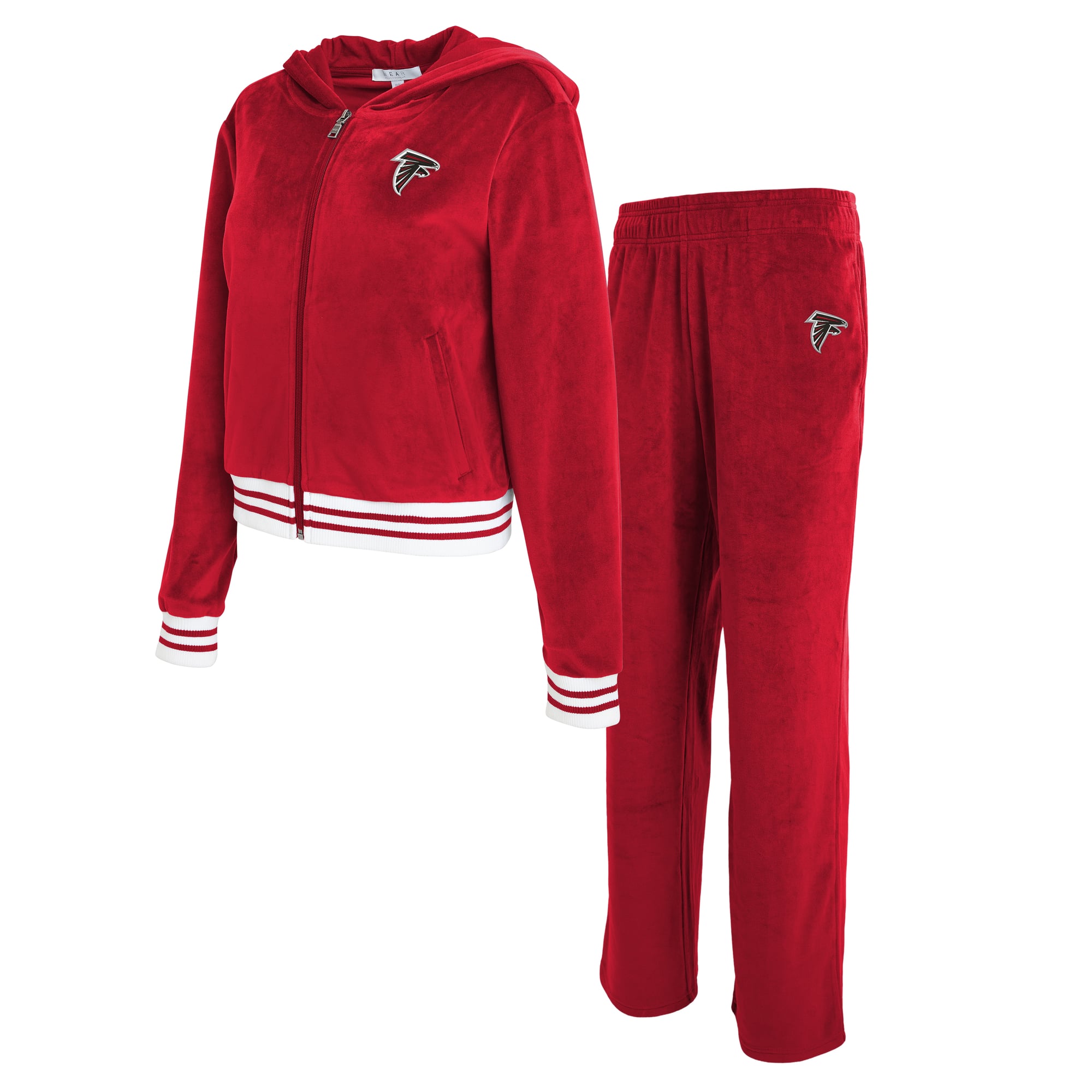 Survêtement en velours rouge des Falcons d'Atlanta de la marque WEAR by Erin Andrews pour femmes