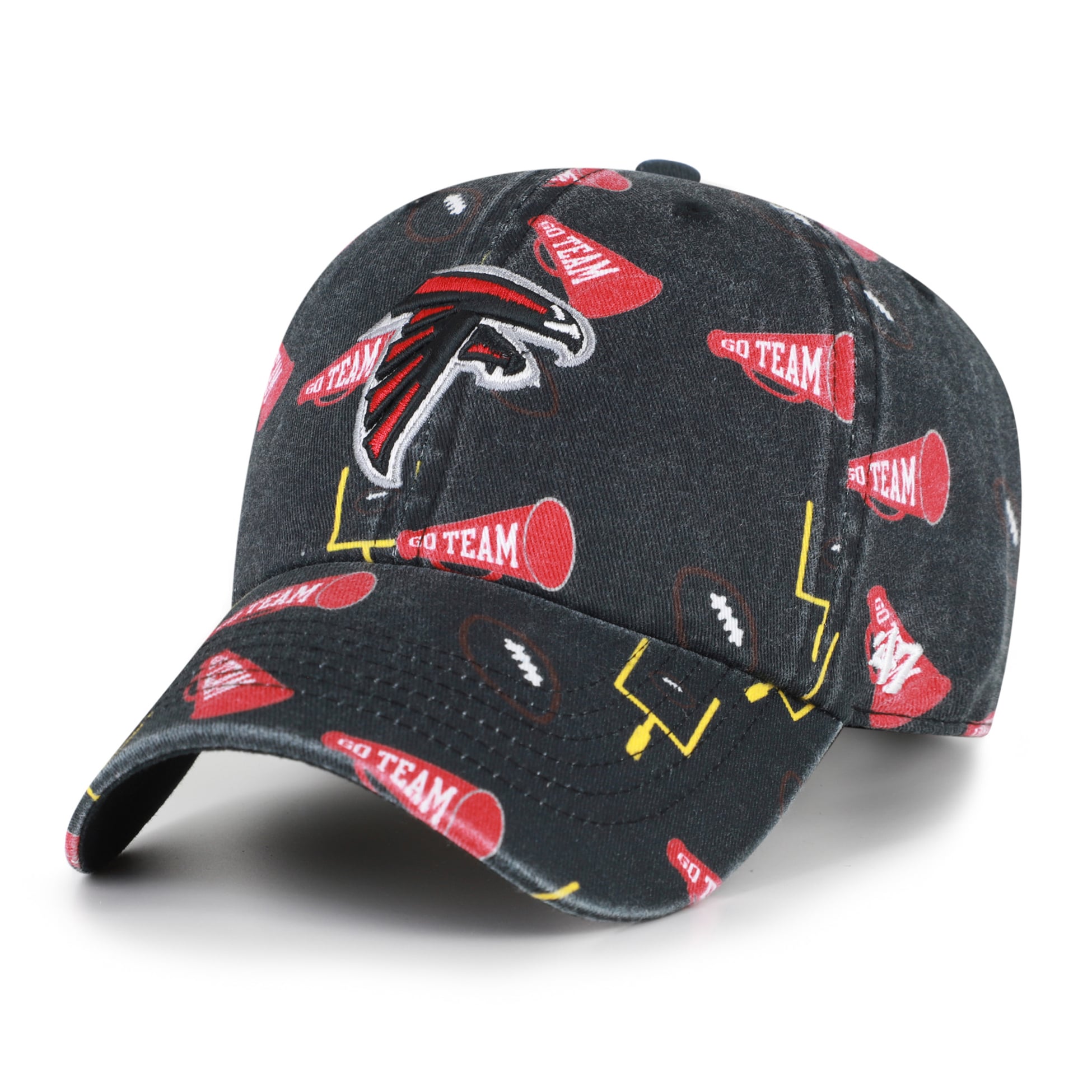 Casquette ajustable Atlanta Falcons Stomping Ground Clean Up noire pour jeunes, modèle 47