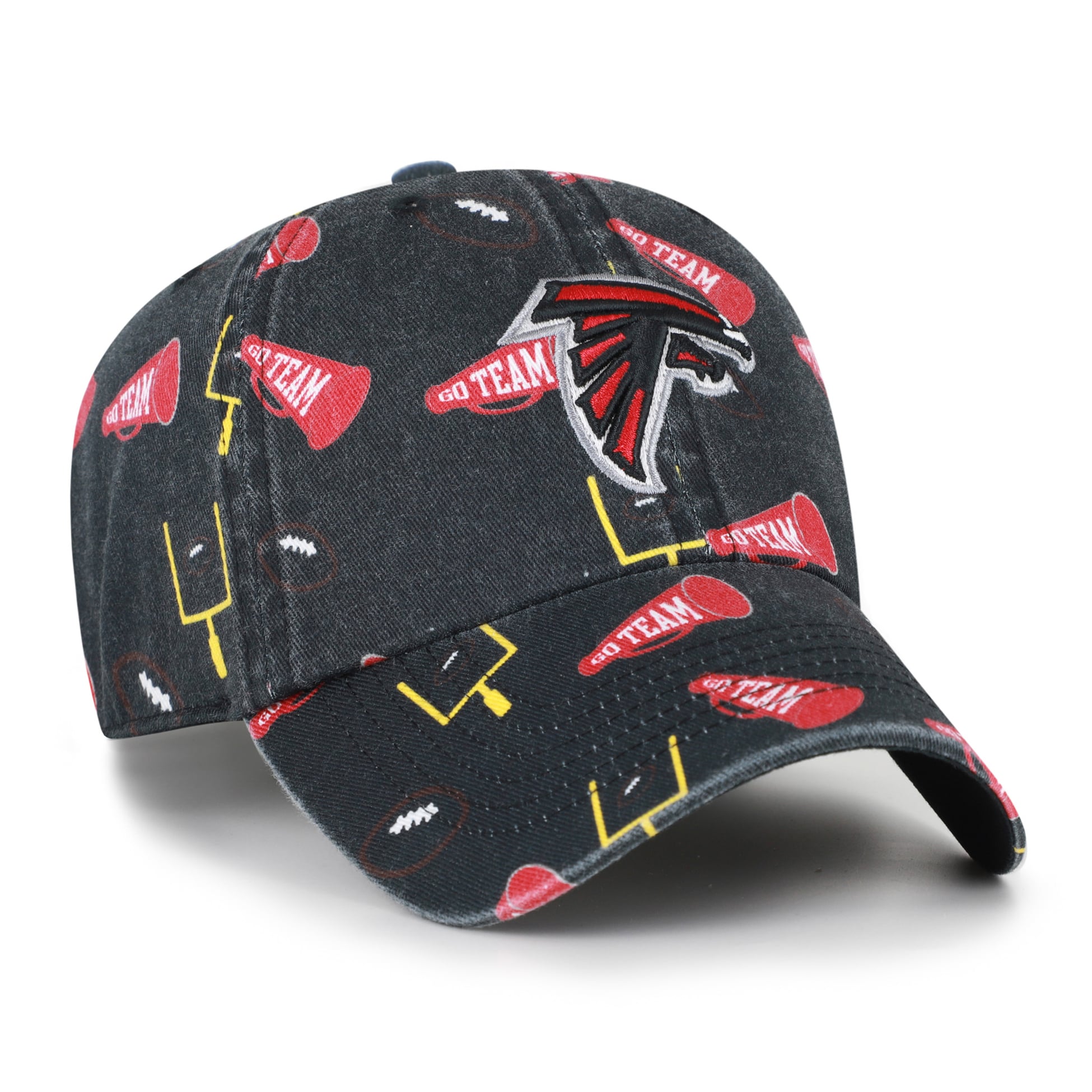 Casquette ajustable Atlanta Falcons Stomping Ground Clean Up noire pour jeunes, modèle 47