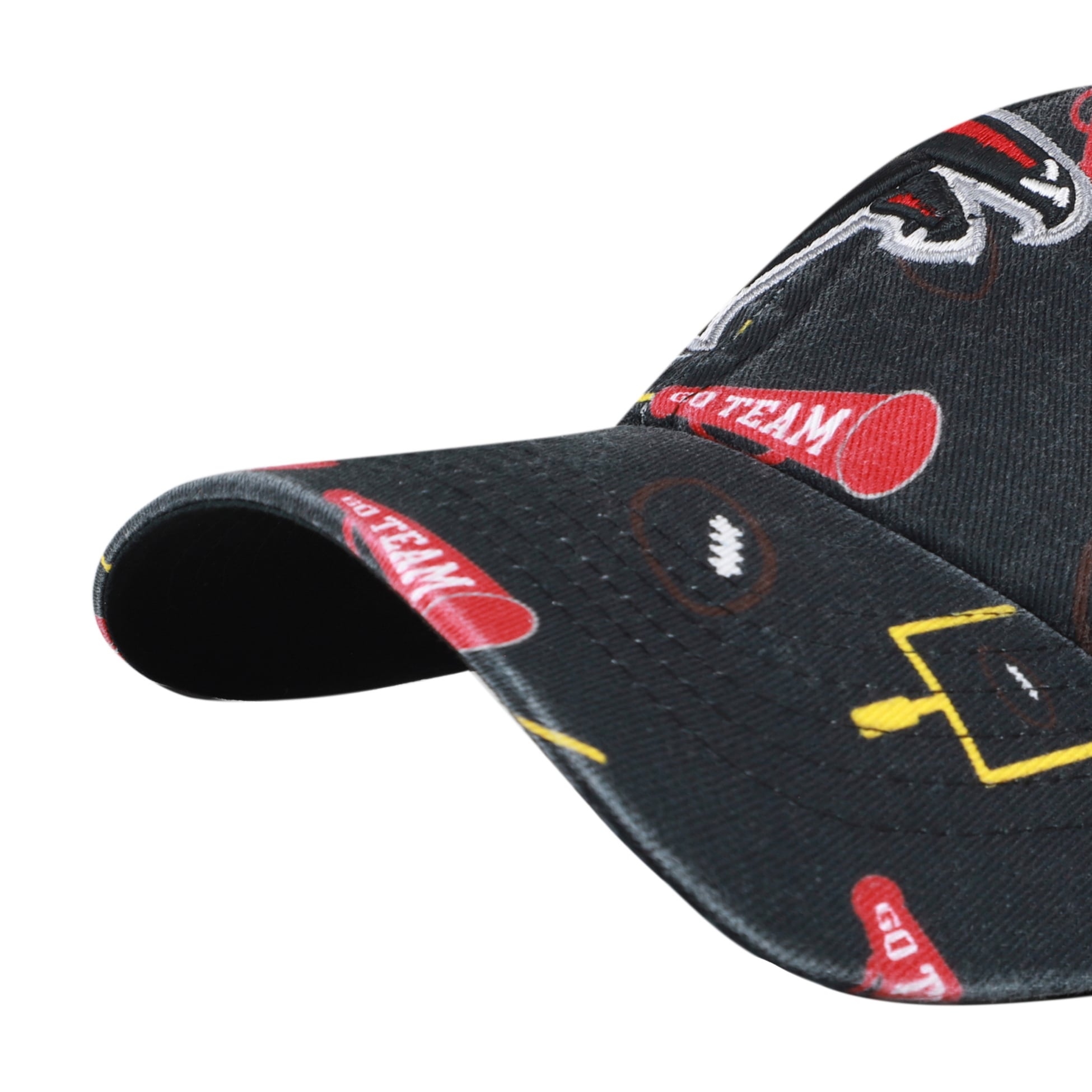 Casquette ajustable Atlanta Falcons Stomping Ground Clean Up noire pour jeunes, modèle 47